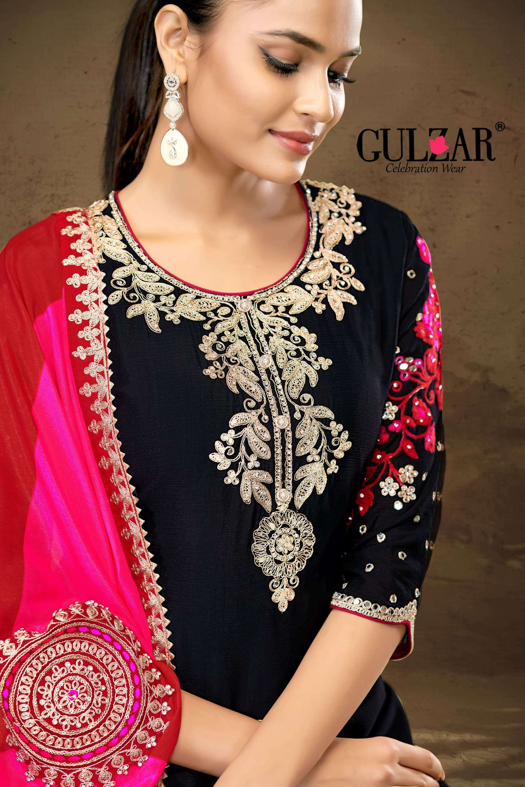 gulzar by hazariphool 2141-2142 series exclusive party wear long gown ready made catalogue wholesale price 