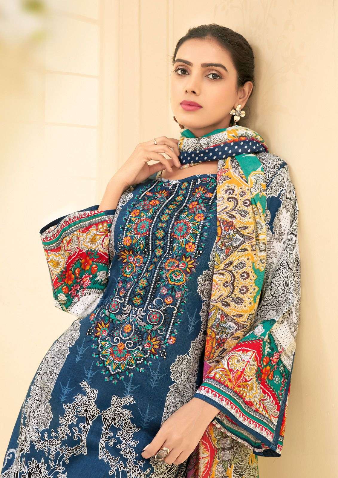 hala naira vol-1 1001-1008 series pure lawn cotton dress material catalogue manufacturer surat gujarat 