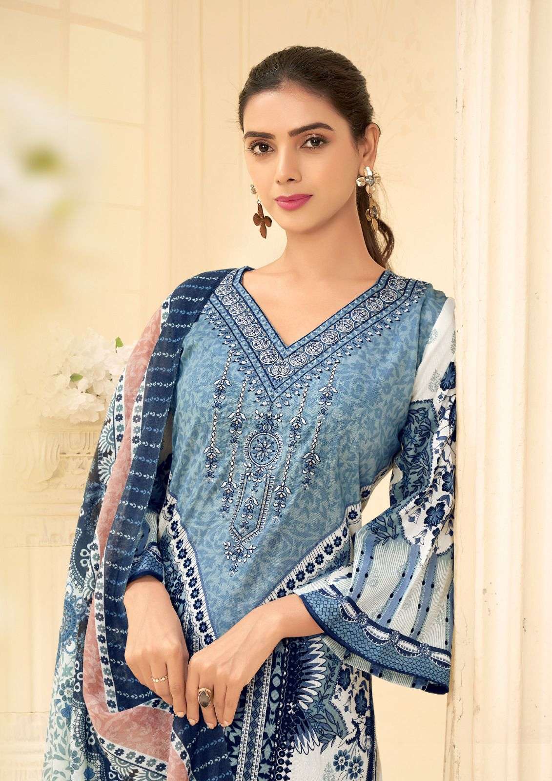 hala naira vol-1 1001-1008 series pure lawn cotton dress material catalogue manufacturer surat gujarat 