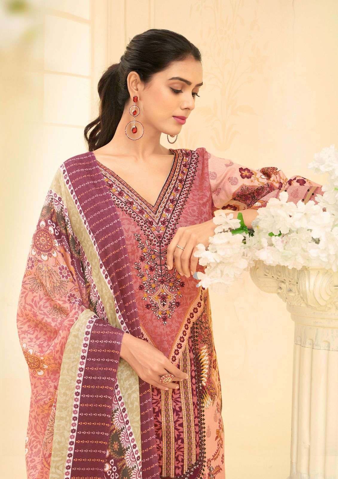 hala naira vol-1 1001-1008 series pure lawn cotton dress material catalogue manufacturer surat gujarat 