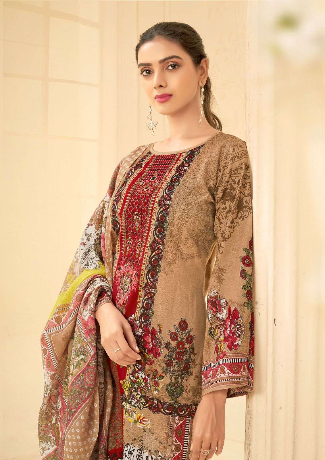 hala naira vol-1 1001-1008 series pure lawn cotton dress material catalogue manufacturer surat gujarat 
