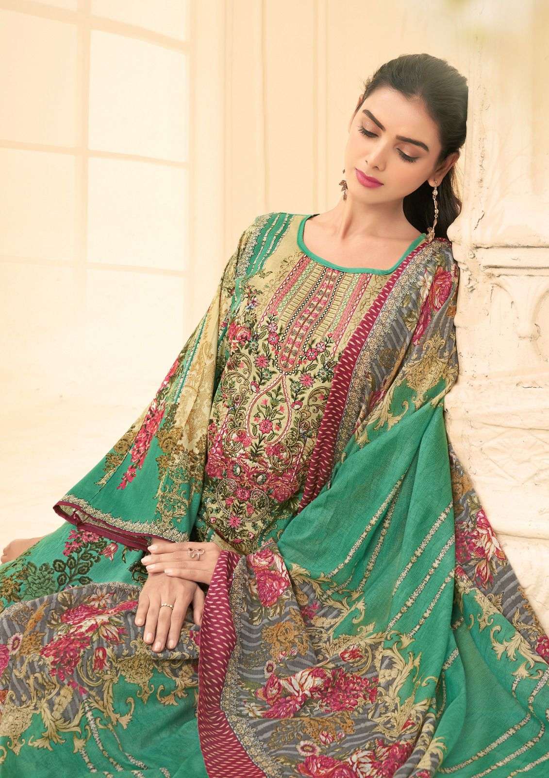 hala naira vol-1 1001-1008 series pure lawn cotton dress material catalogue manufacturer surat gujarat 