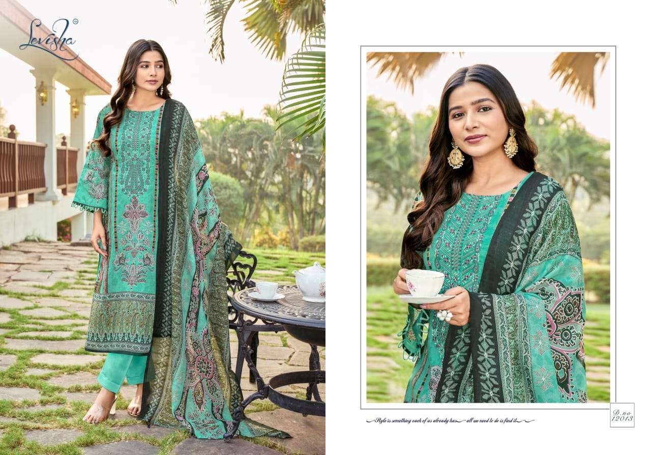 levisha naira nx vol 12 designer pakistani style cambric cotton pakistani style embroidred salwar kameez catalogue 