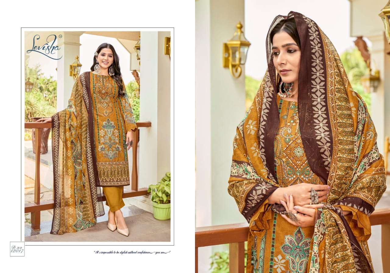 levisha naira nx vol 12 designer pakistani style cambric cotton pakistani style embroidred salwar kameez catalogue 