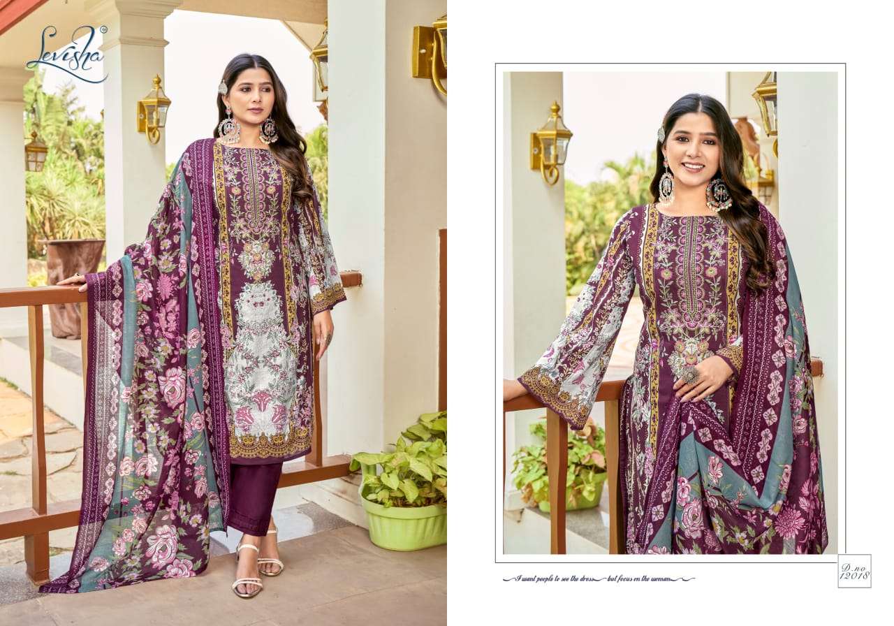 levisha naira nx vol 12 designer pakistani style cambric cotton pakistani style embroidred salwar kameez catalogue 