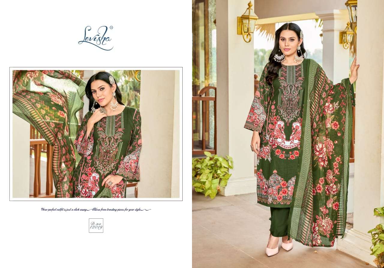 levisha naira nx vol 12 designer pakistani style cambric cotton pakistani style embroidred salwar kameez catalogue 