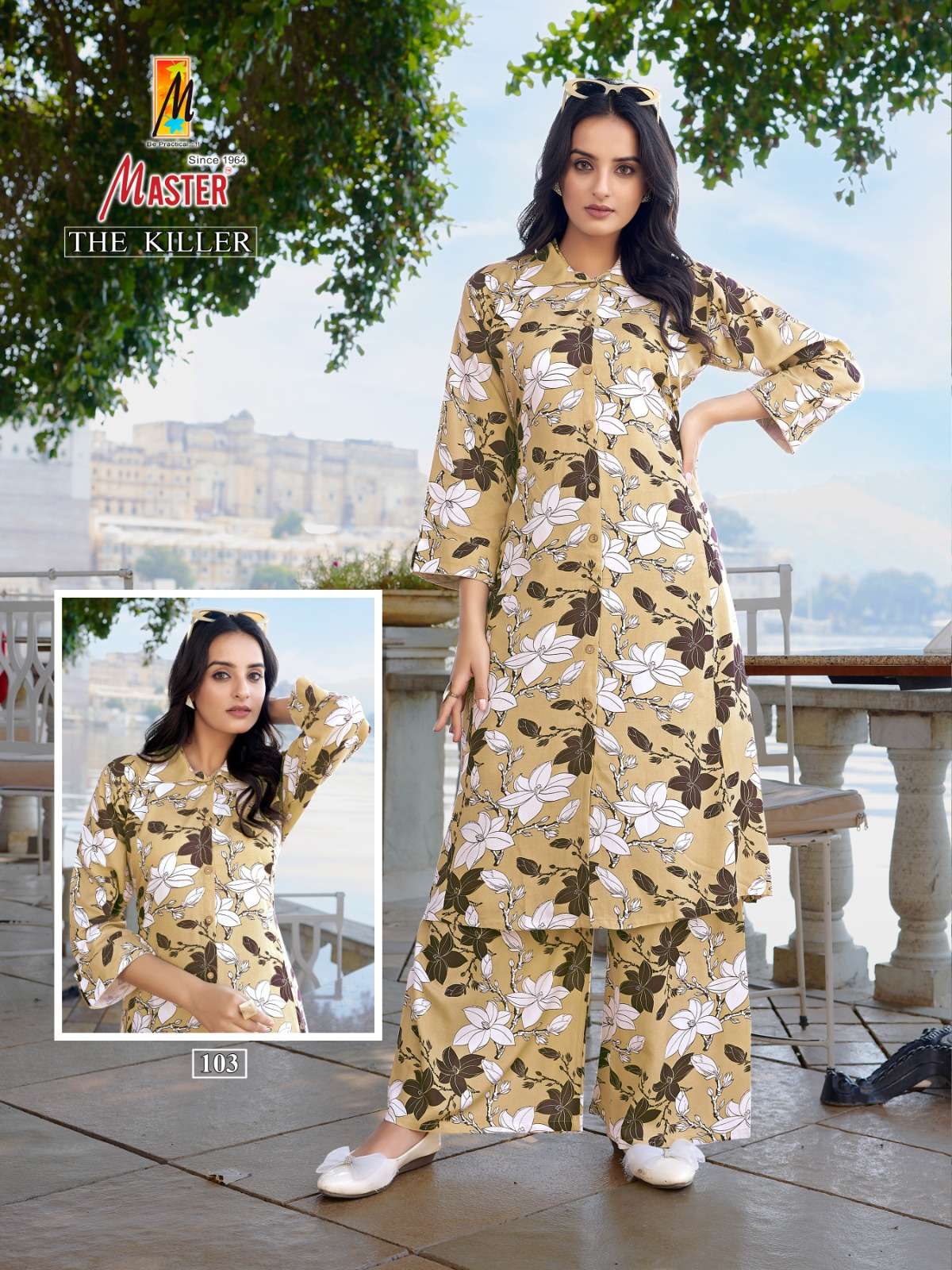 master the killar 1001-1008 series nayra cut designer kurtis catalogue wholesale price surat gujarat