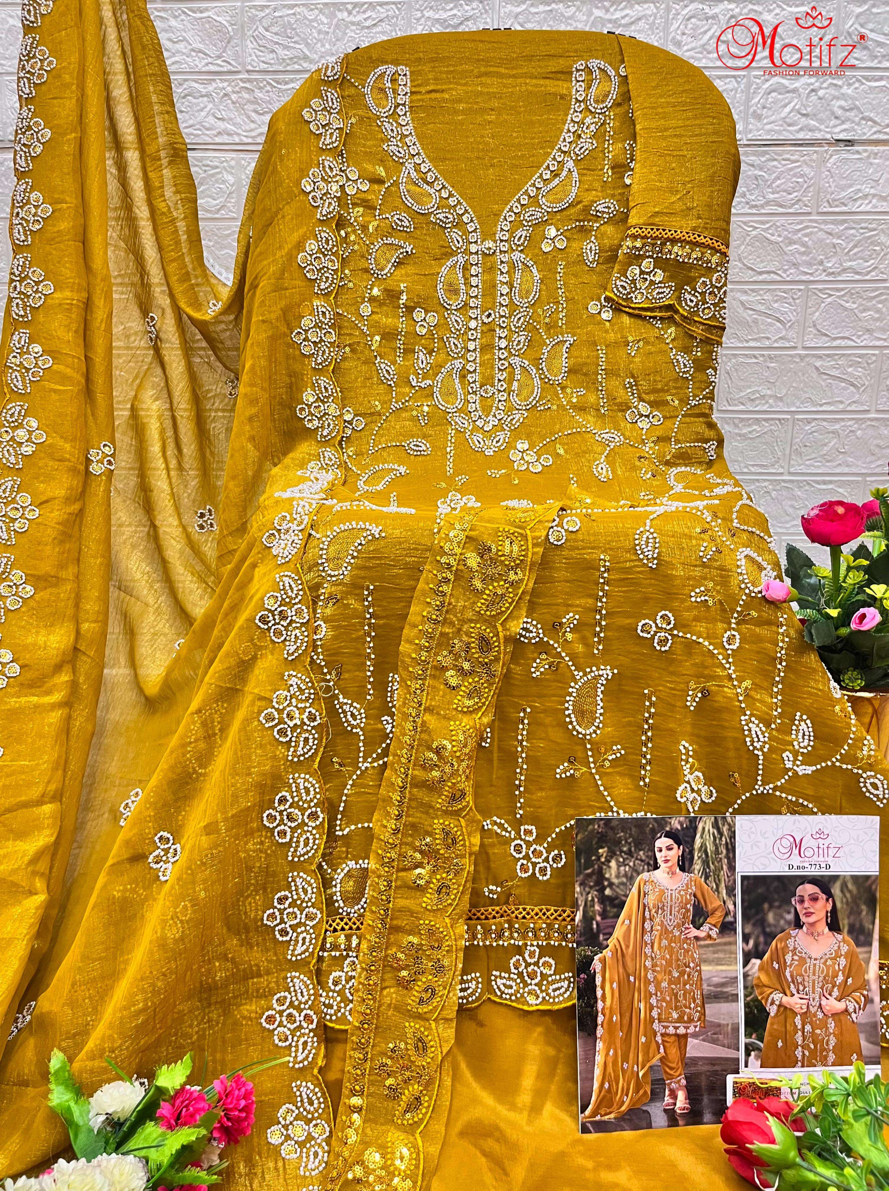 motifz 773 colours exclusive designer pakistani salwar kameez catalogue wholesale market surat gujarat 