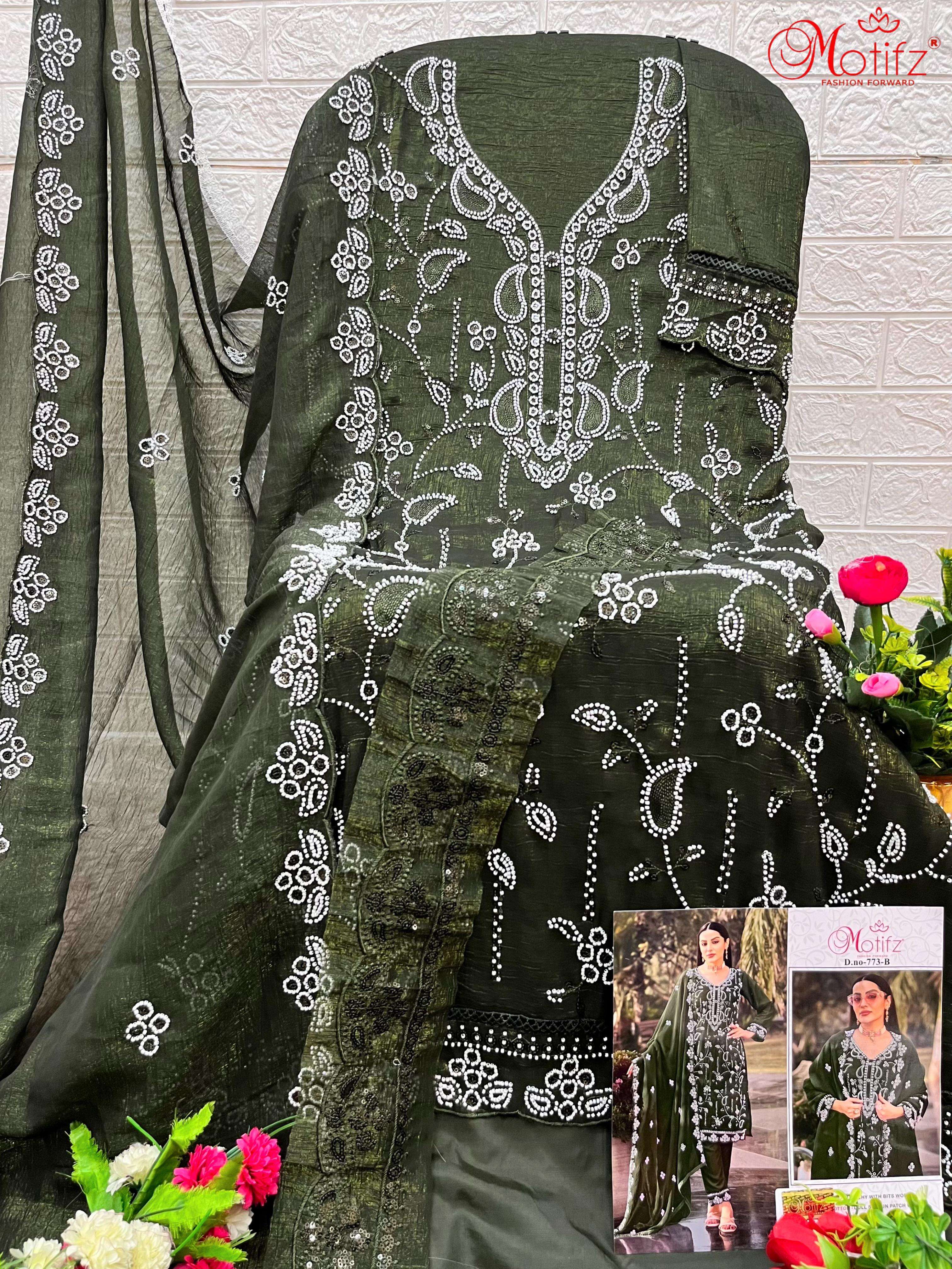 motifz 773 colours exclusive designer pakistani salwar kameez catalogue wholesale market surat gujarat 