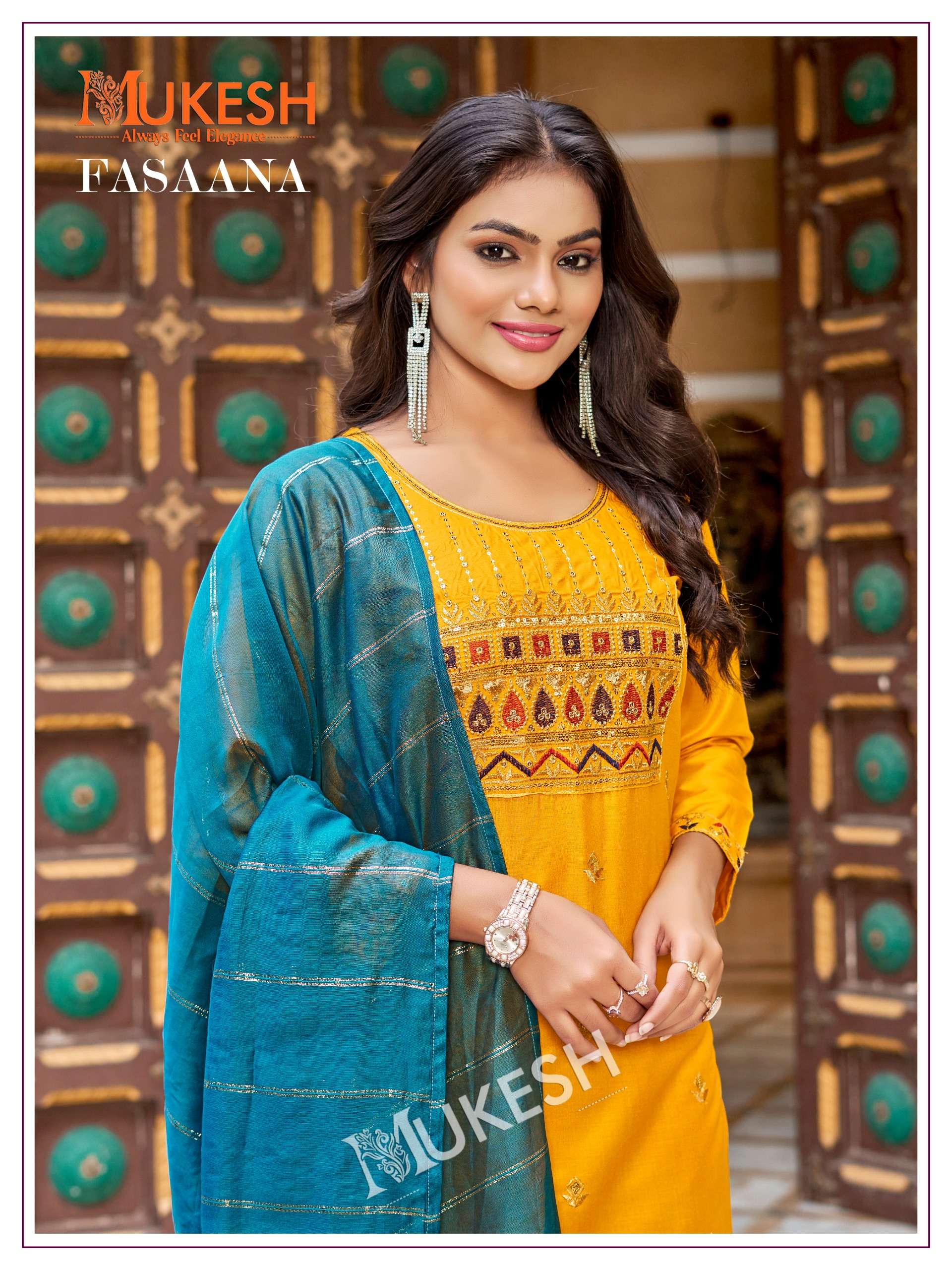 mukesh fasaana 1001-1006 series daily uses designer kurtis catalogue manufacturer surat