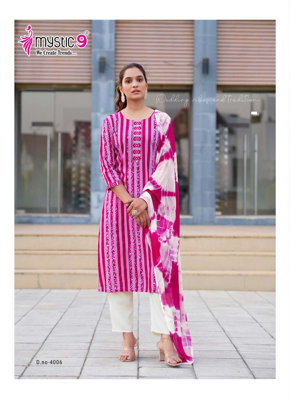 mystic nisha vol-4 4001-4008 series aliya cut designer kurtis catalogue wholesale market surat gujarat