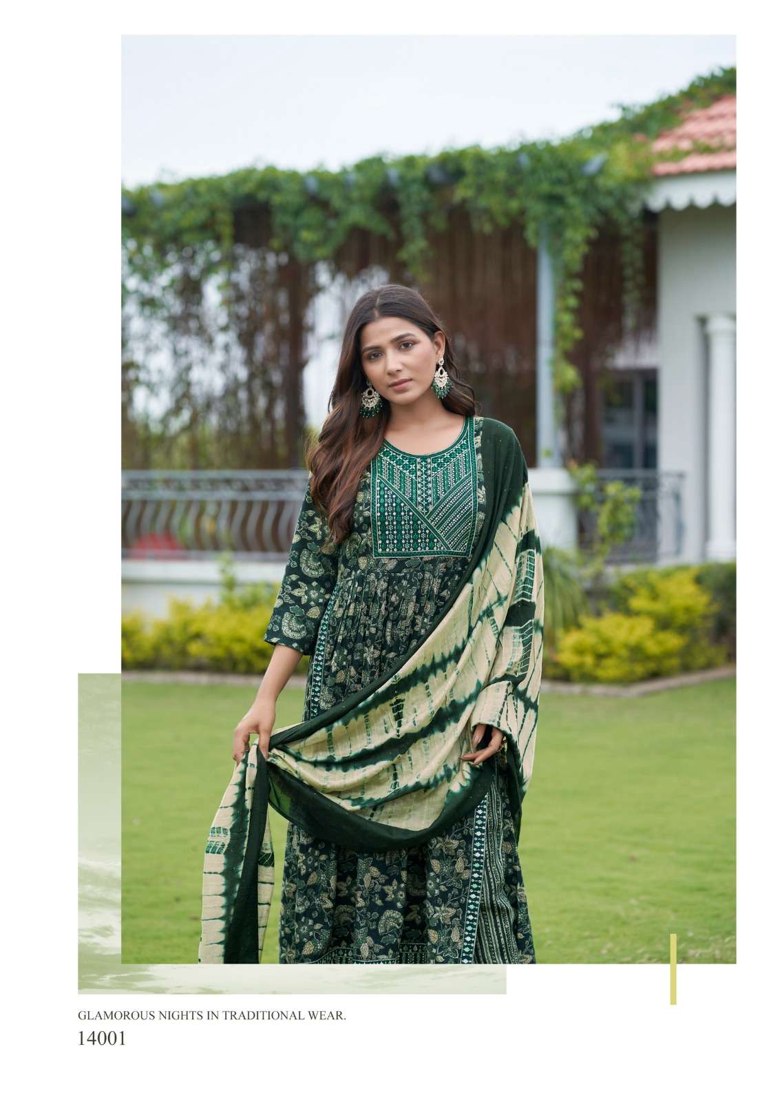 mystic sara vol 14 14001-14008 series reyon capsule party wear nayra cut ready to wear suits catalogue wholesale rate surat