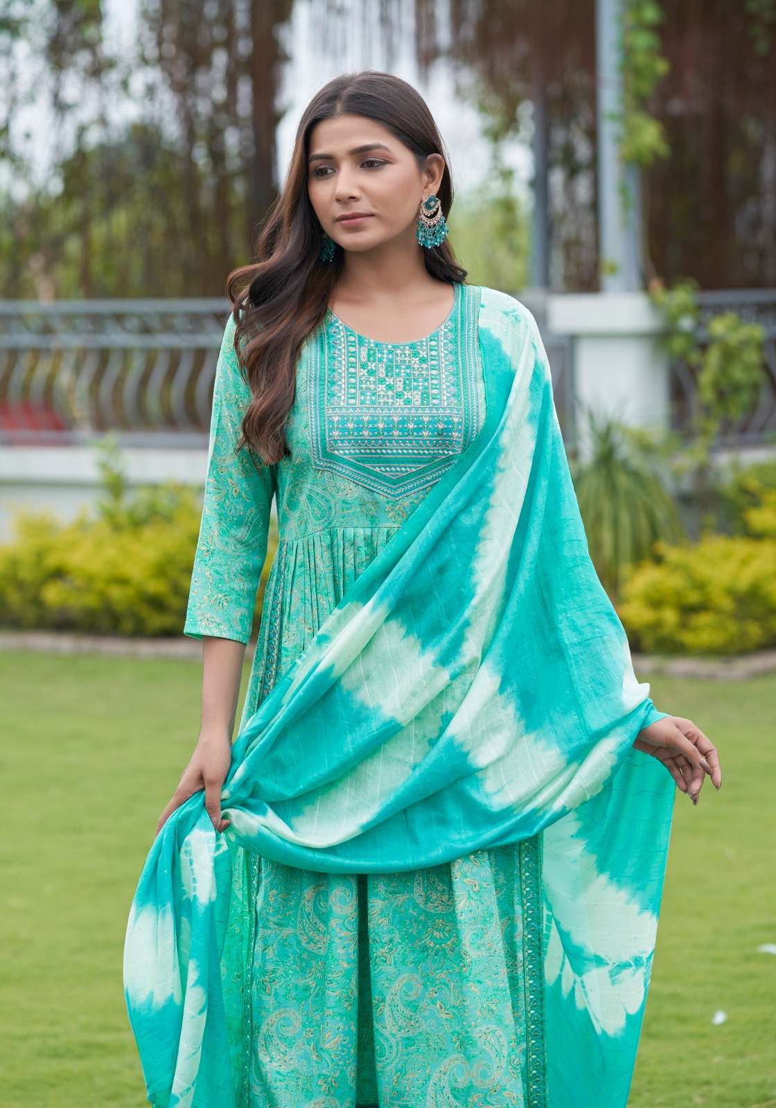 mystic sara vol 14 14001-14008 series reyon capsule party wear nayra cut ready to wear suits catalogue wholesale rate surat