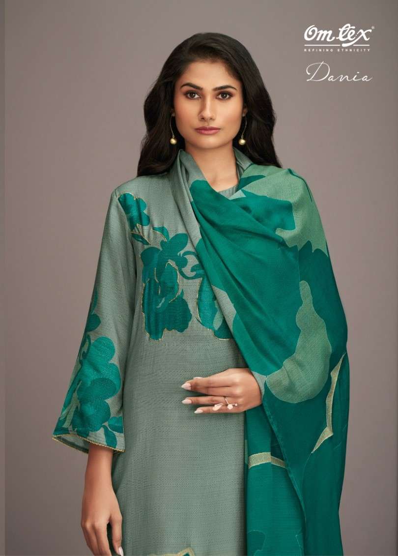 om tex dania 6631 series unstich designer salwar kameez catalogue wholesale price surat