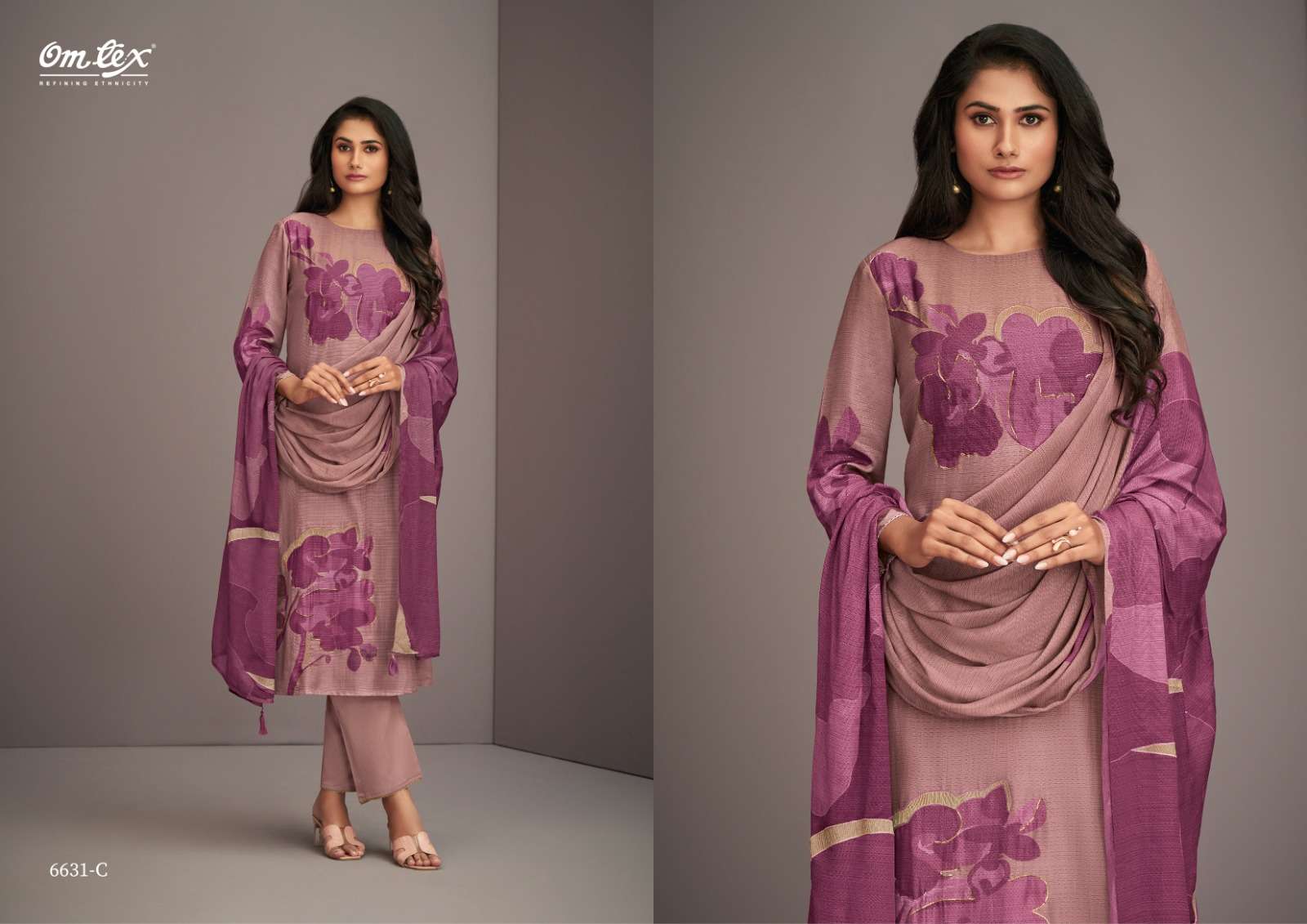 om tex dania 6631 series unstich designer salwar kameez catalogue wholesale price surat