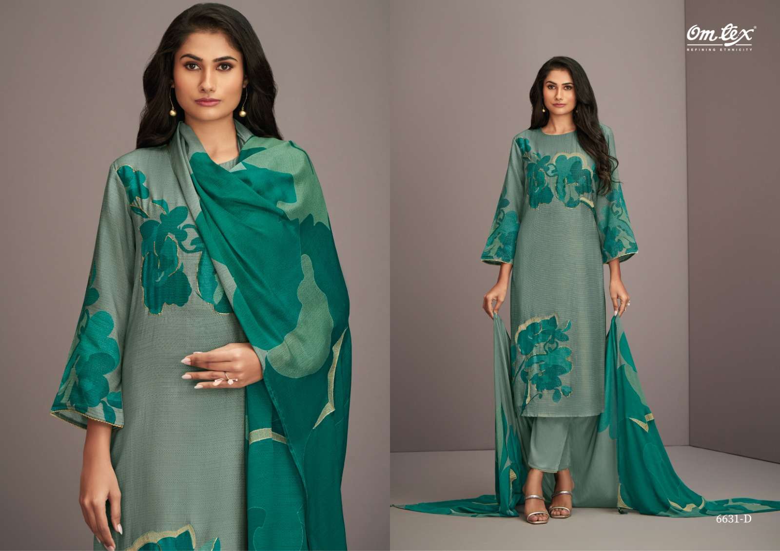 om tex dania 6631 series unstich designer salwar kameez catalogue wholesale price surat
