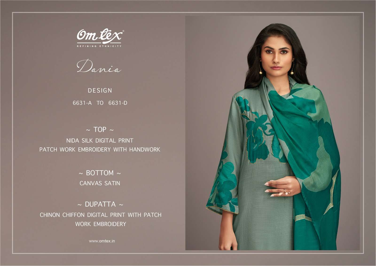 om tex dania 6631 series unstich designer salwar kameez catalogue wholesale price surat