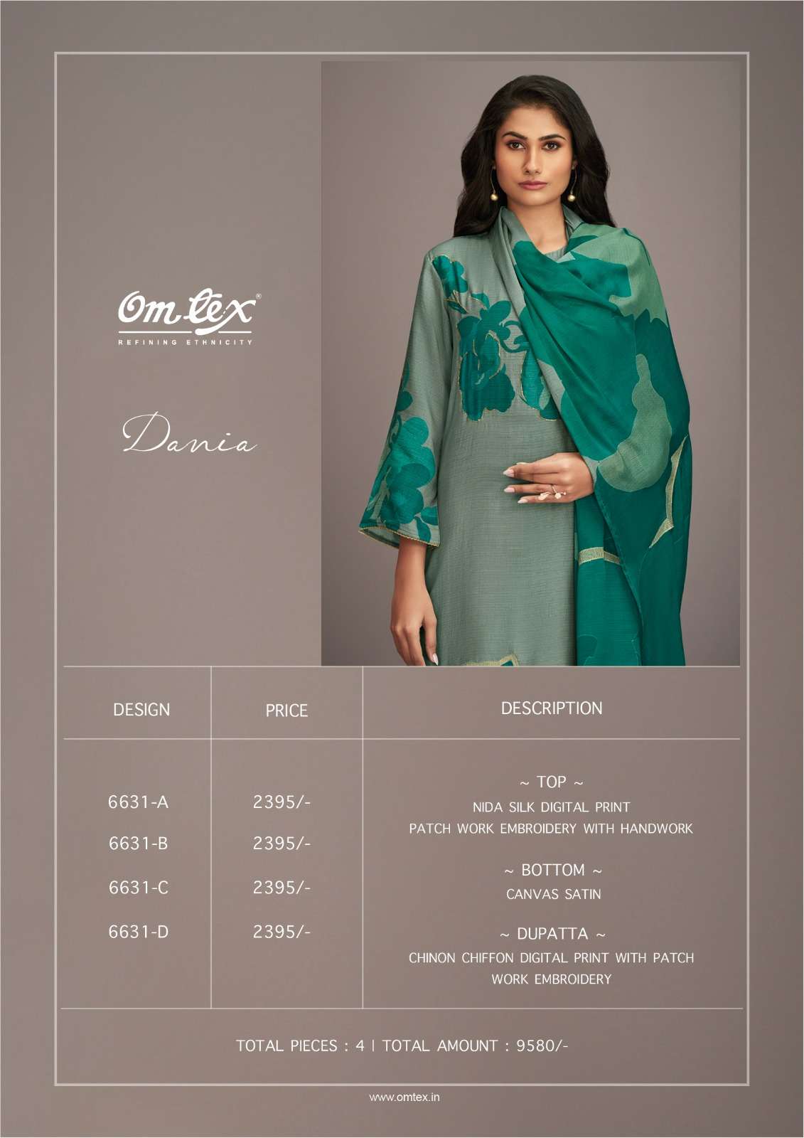 om tex dania 6631 series unstich designer salwar kameez catalogue wholesale price surat