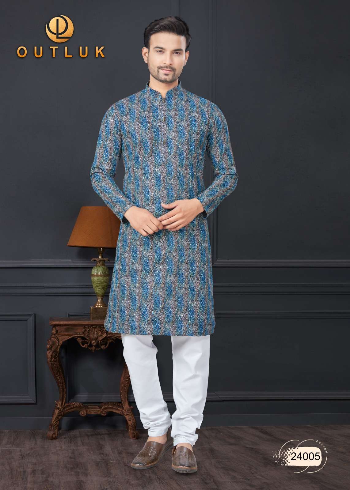 outluk wedding collection vol-24 fancy kurta pajama catalogue wholesale price surat gujarat