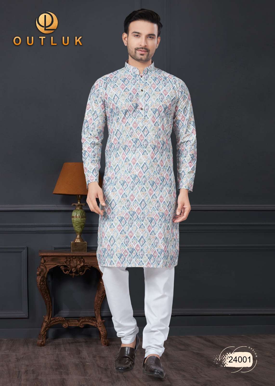 outluk wedding collection vol-24 fancy kurta pajama catalogue wholesale price surat gujarat