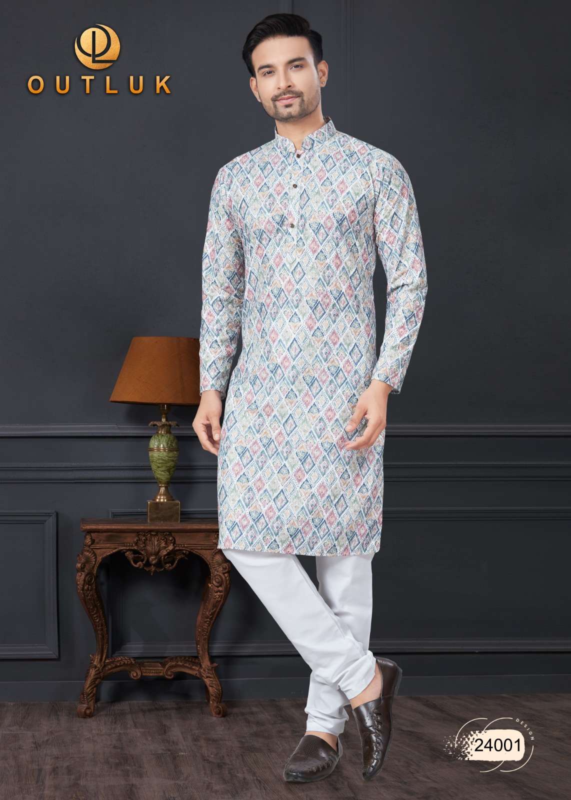 outluk wedding collection vol-24 fancy kurta pajama catalogue wholesale price surat gujarat