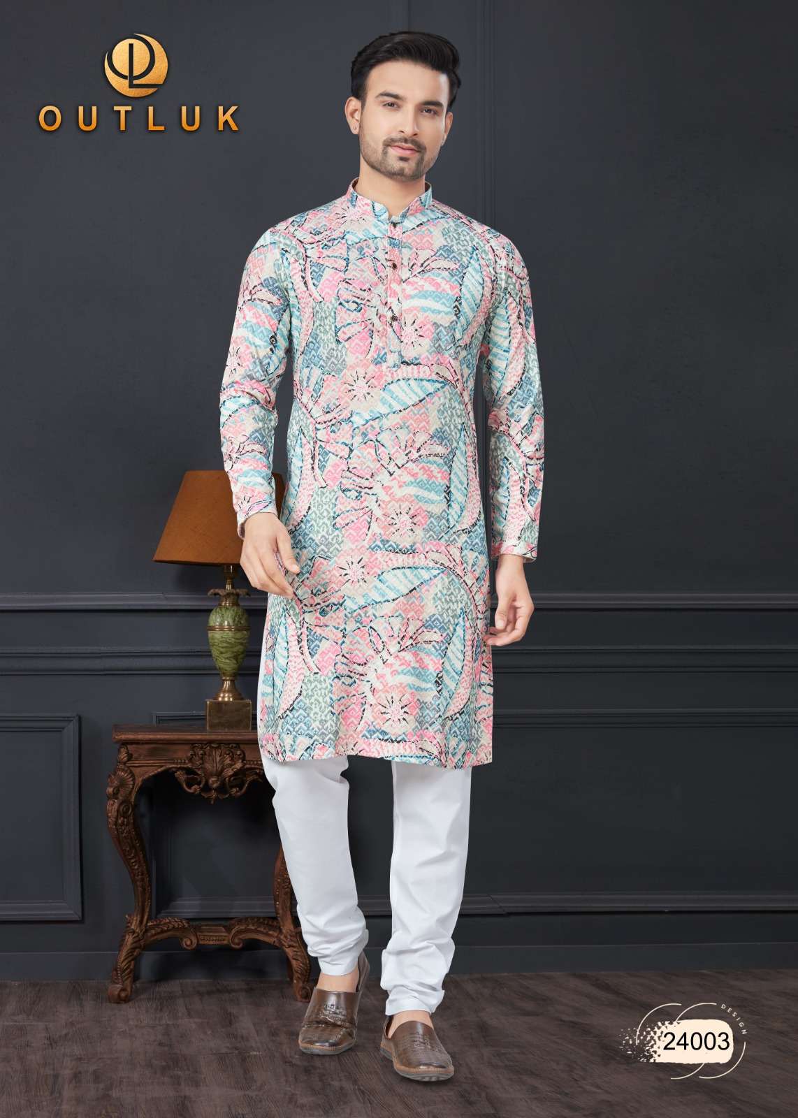 outluk wedding collection vol-24 fancy kurta pajama catalogue wholesale price surat gujarat
