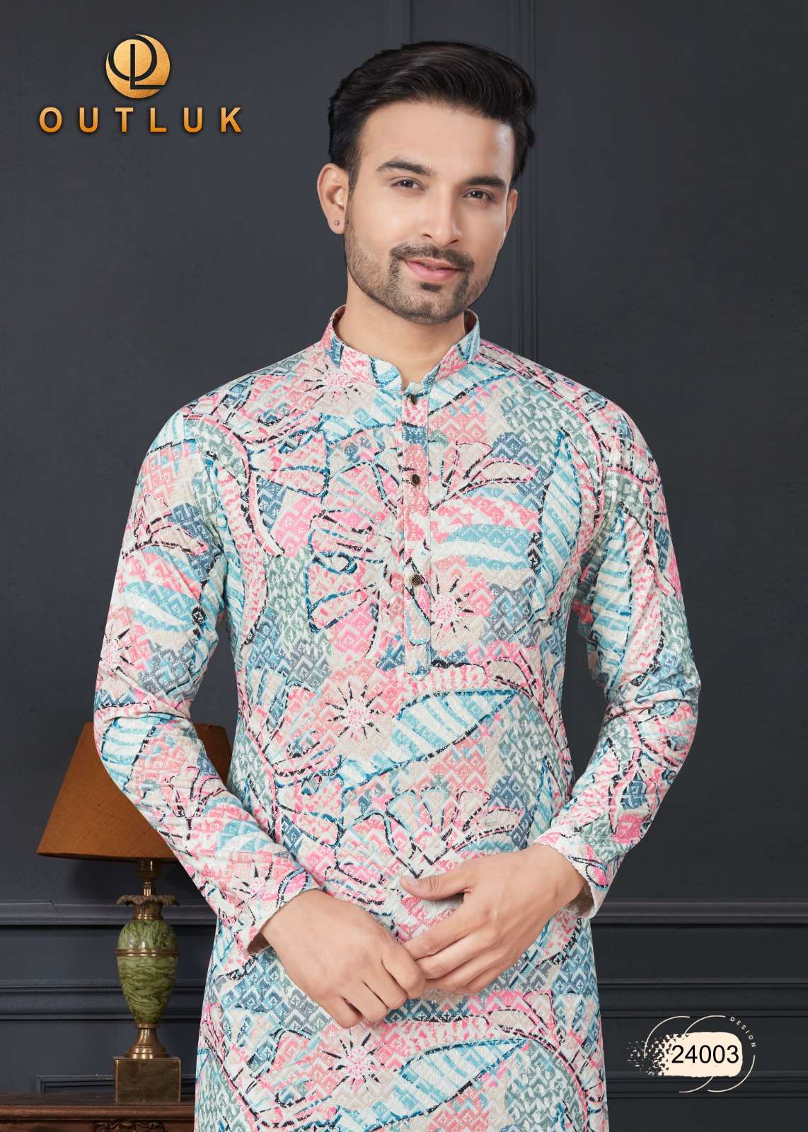 outluk wedding collection vol-24 fancy kurta pajama catalogue wholesale price surat gujarat
