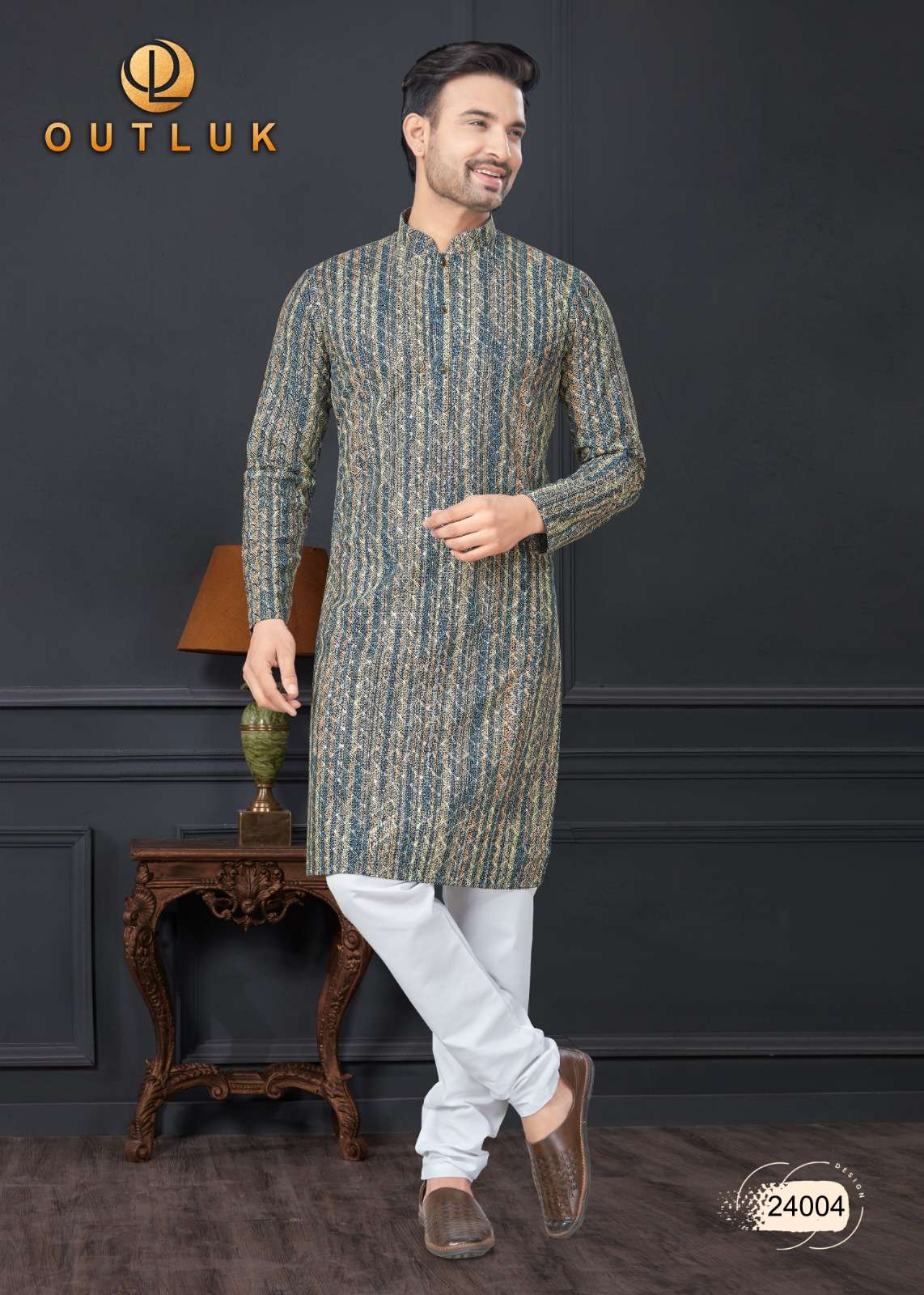 outluk wedding collection vol-24 fancy kurta pajama catalogue wholesale price surat gujarat