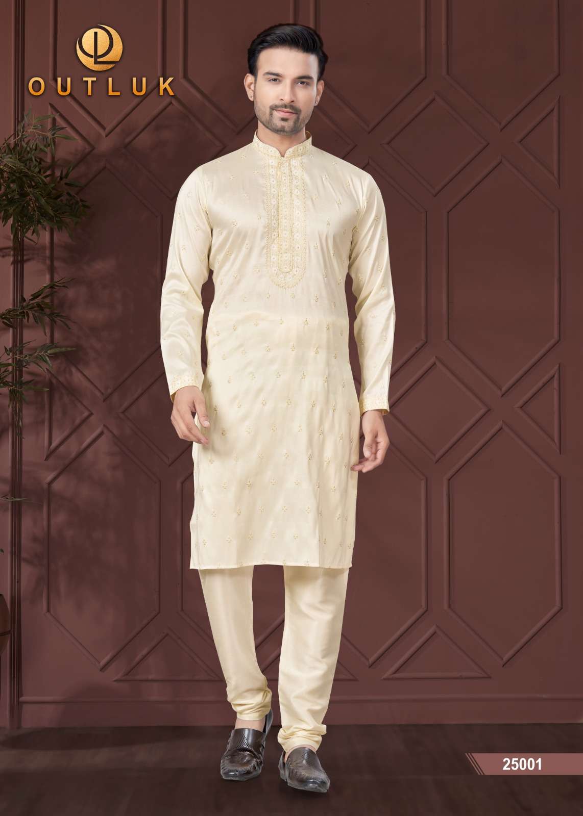 outluk wedding collection vol-25 fancy kurta pajama catalogue wholesale price surat gujarat