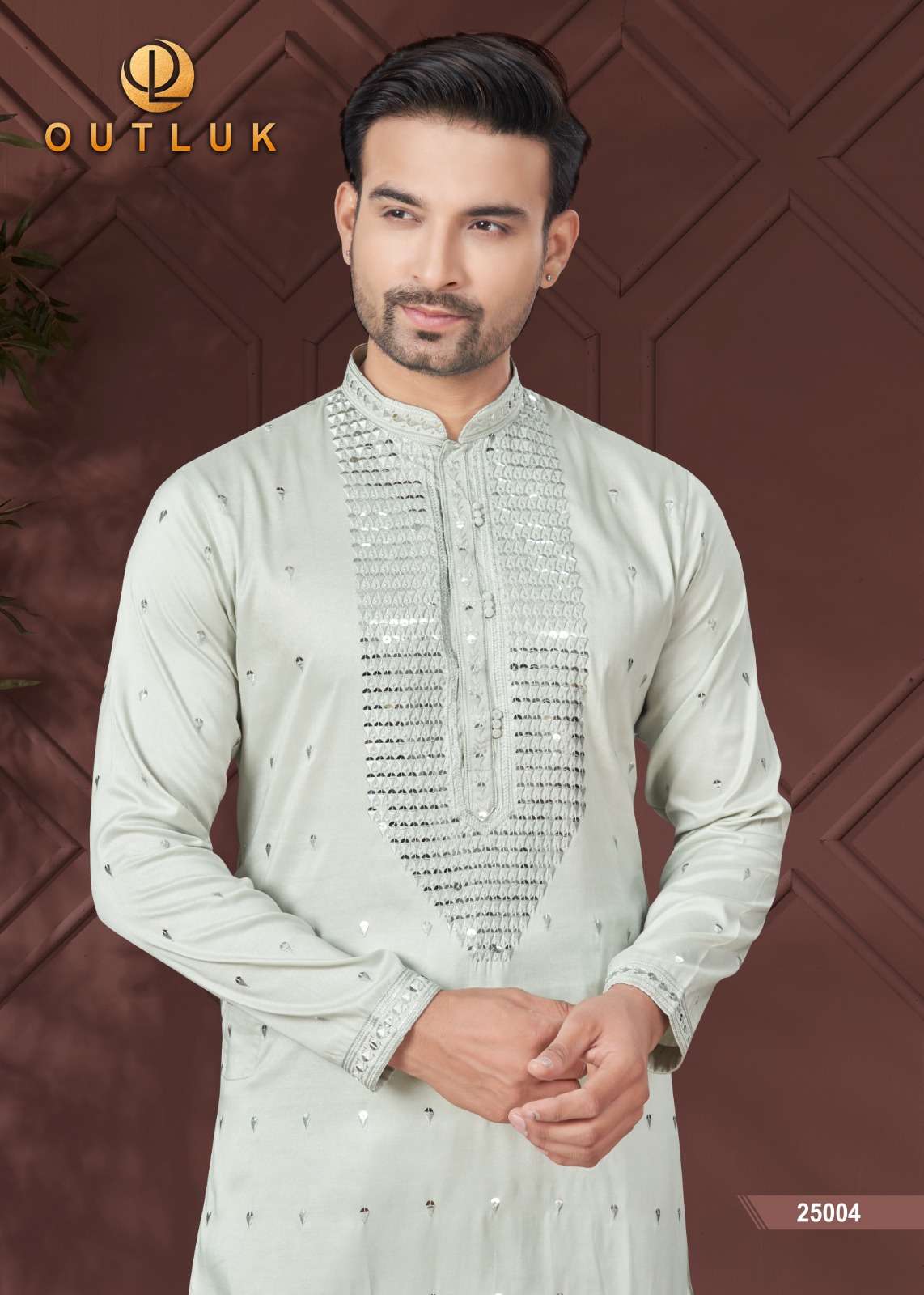 outluk wedding collection vol-25 fancy kurta pajama catalogue wholesale price surat gujarat