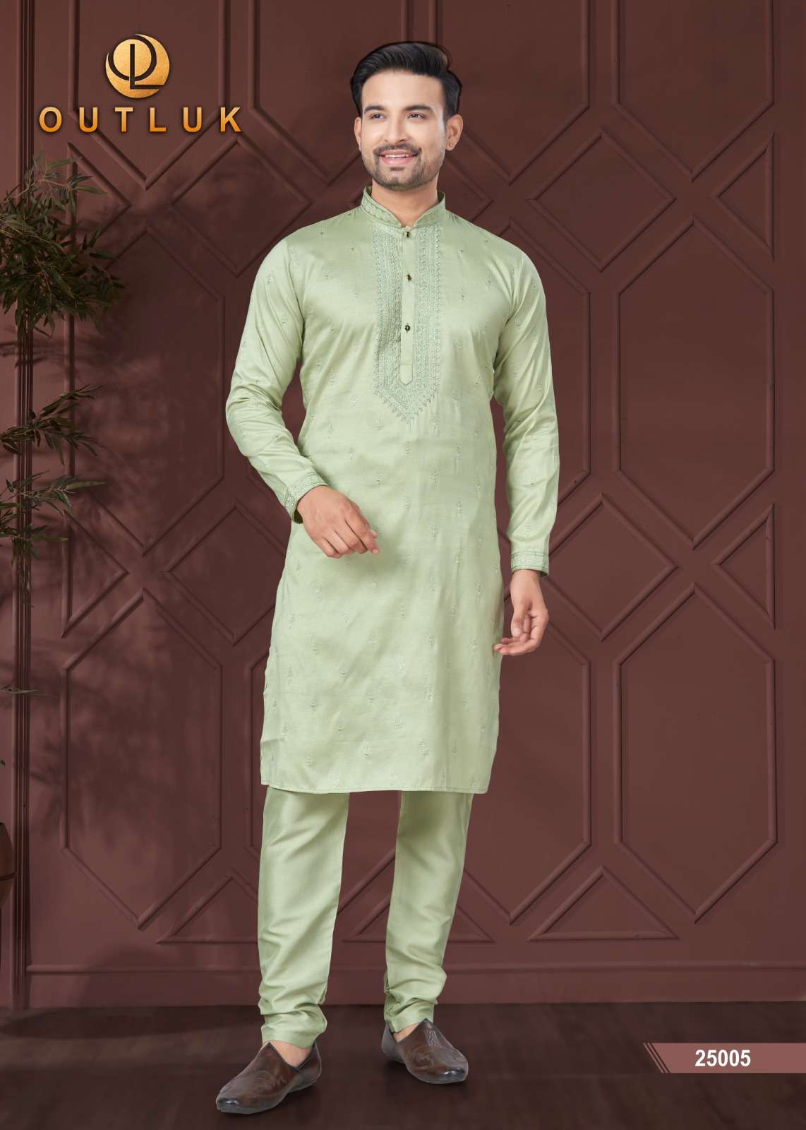 outluk wedding collection vol-25 fancy kurta pajama catalogue wholesale price surat gujarat