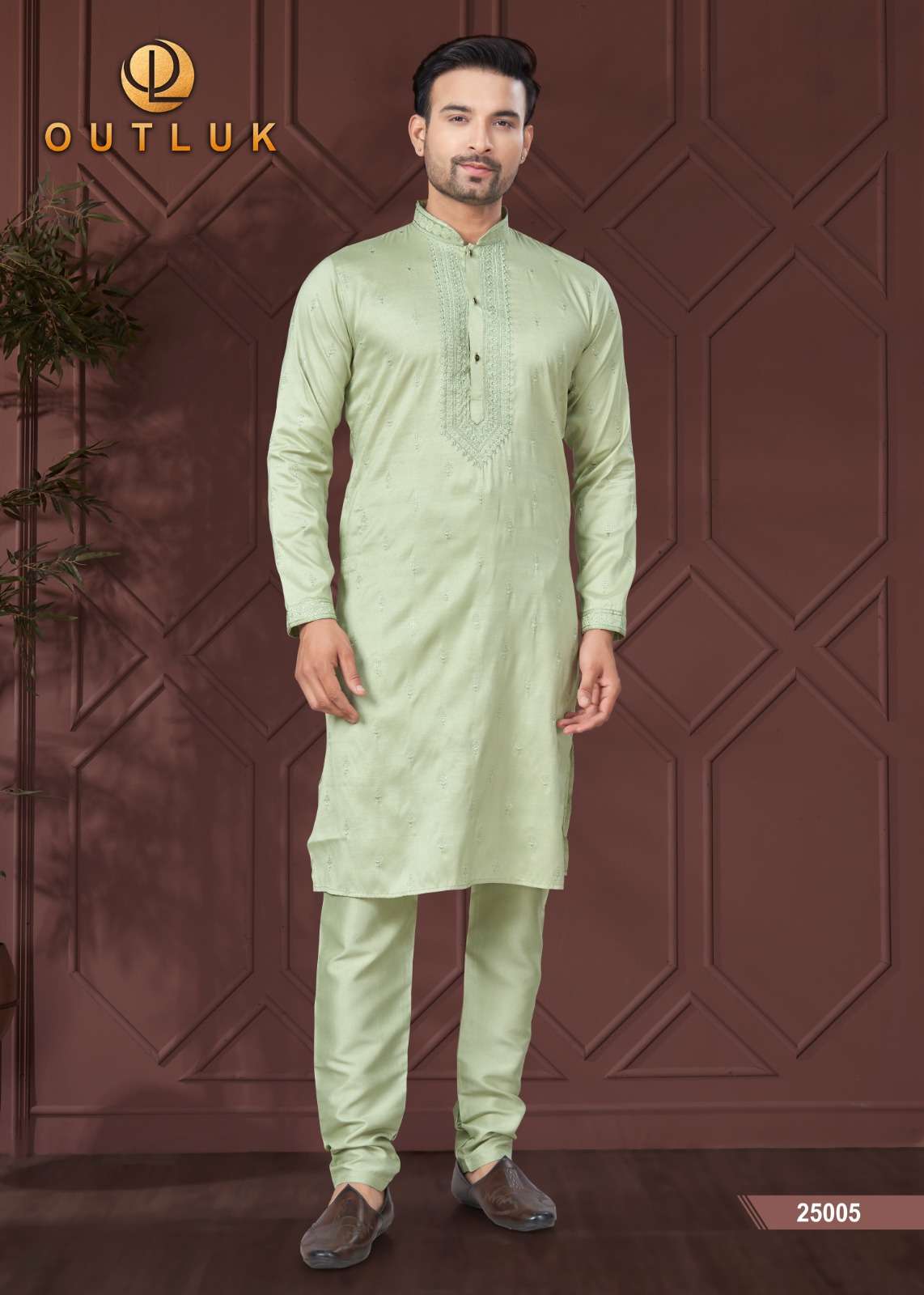 outluk wedding collection vol-25 fancy kurta pajama catalogue wholesale price surat gujarat