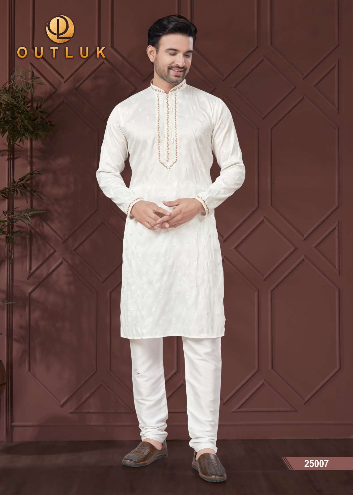 outluk wedding collection vol-25 fancy kurta pajama catalogue wholesale price surat gujarat