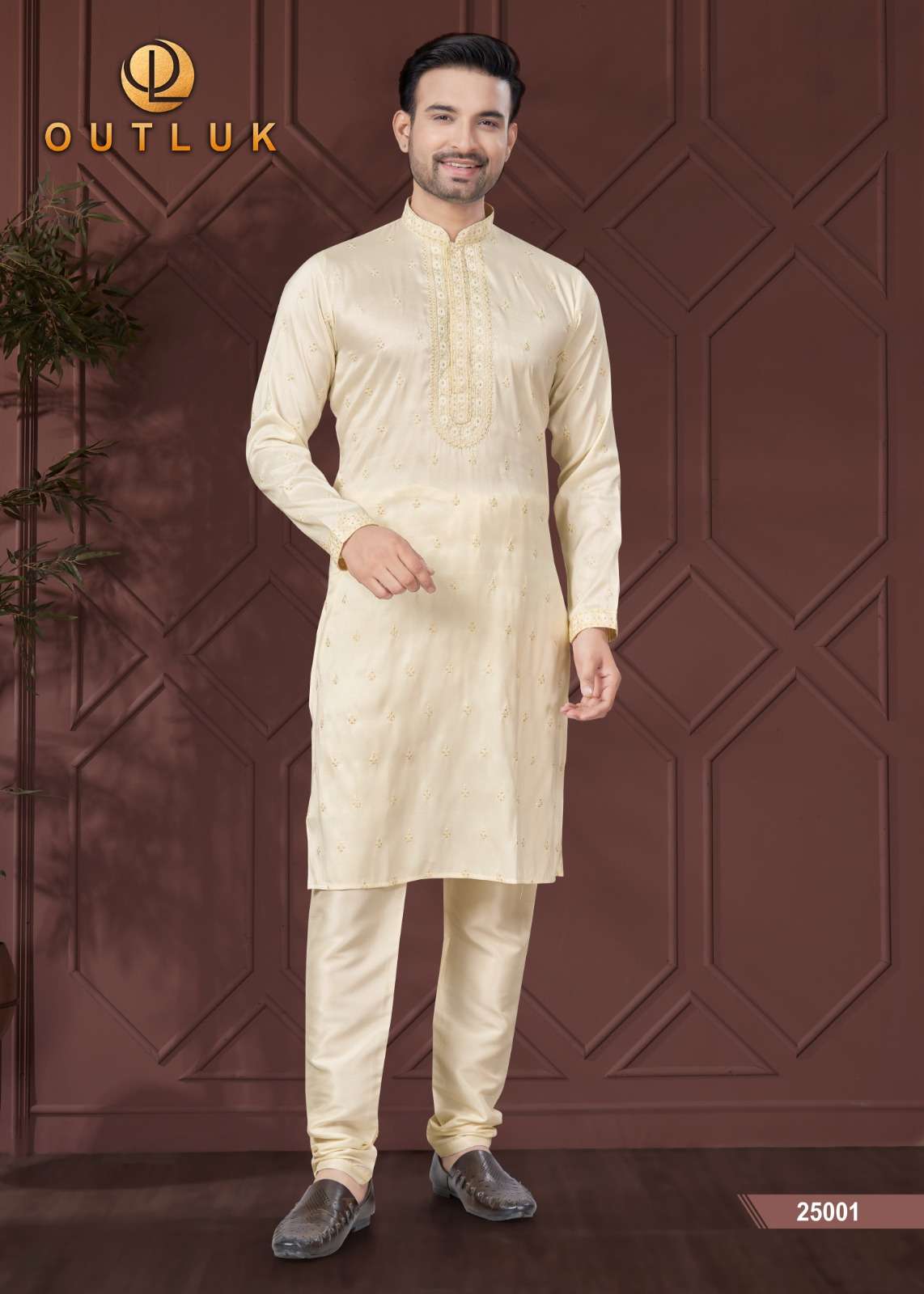 outluk wedding collection vol-25 fancy kurta pajama catalogue wholesale price surat gujarat
