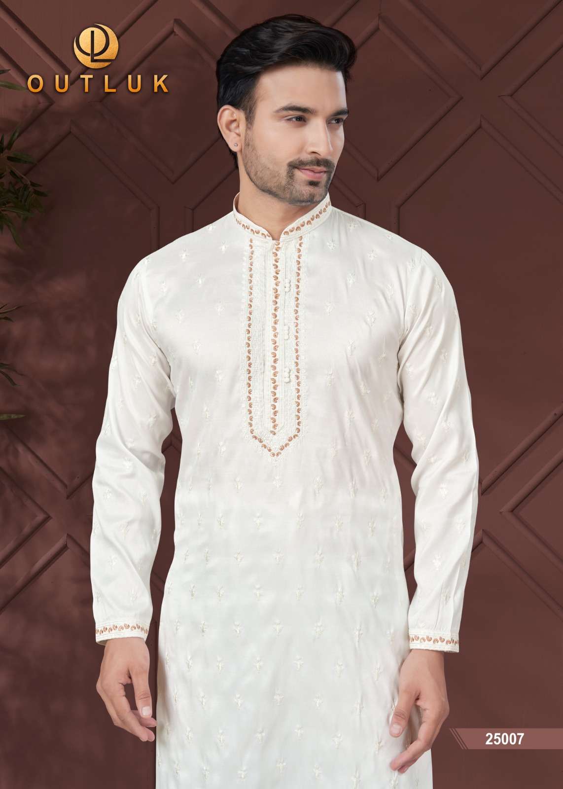 outluk wedding collection vol-25 fancy kurta pajama catalogue wholesale price surat gujarat