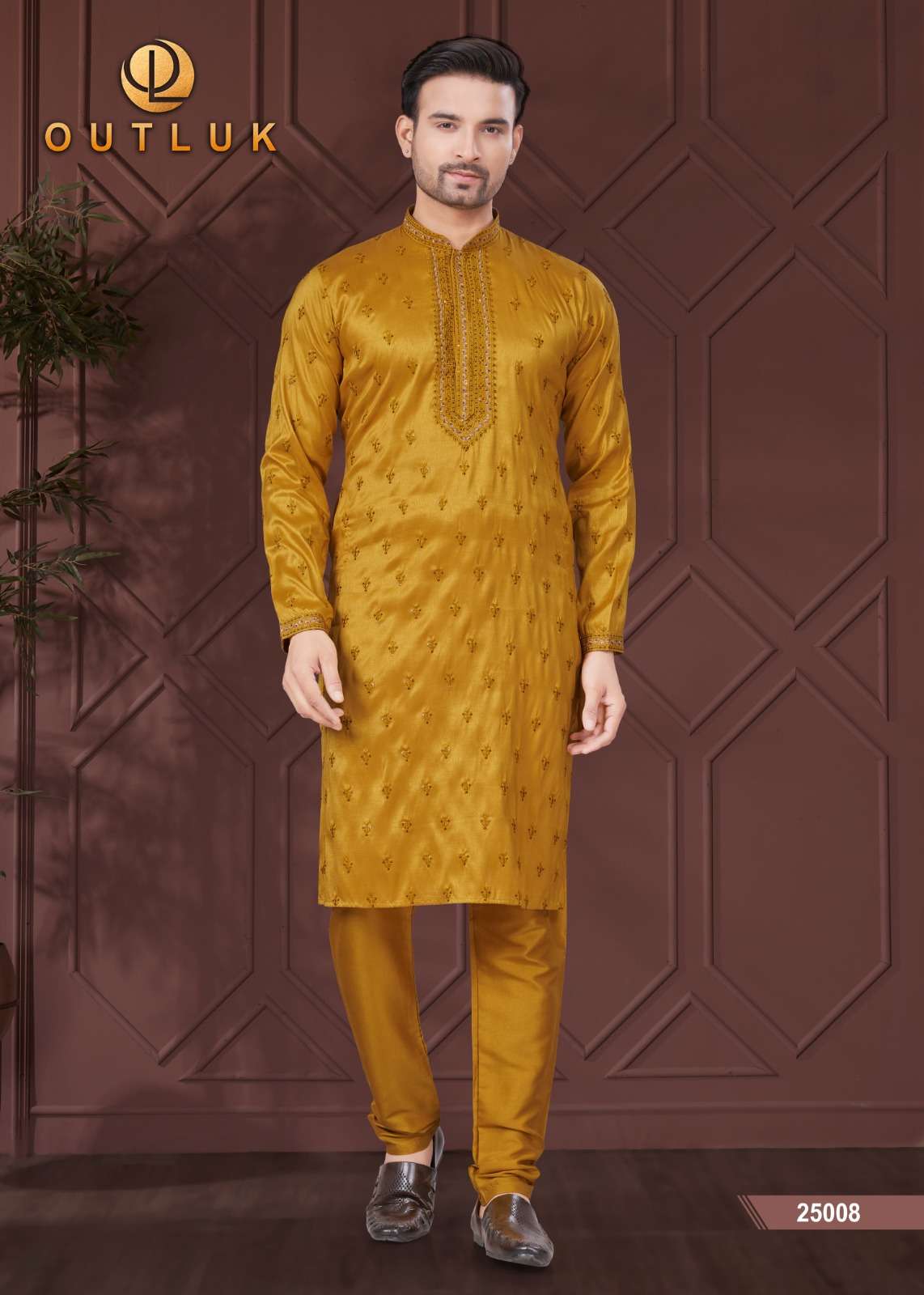 outluk wedding collection vol-25 fancy kurta pajama catalogue wholesale price surat gujarat