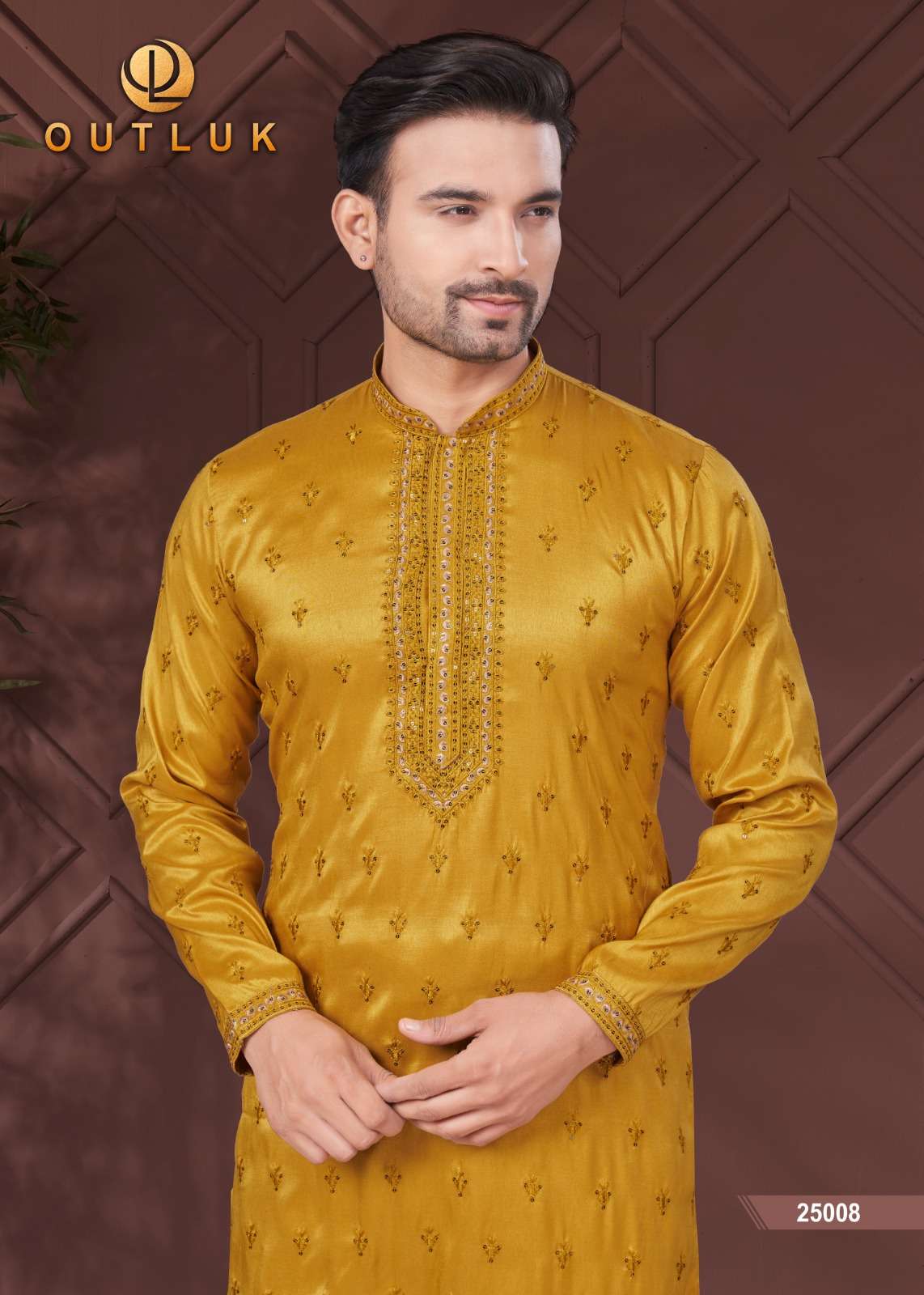 outluk wedding collection vol-25 fancy kurta pajama catalogue wholesale price surat gujarat