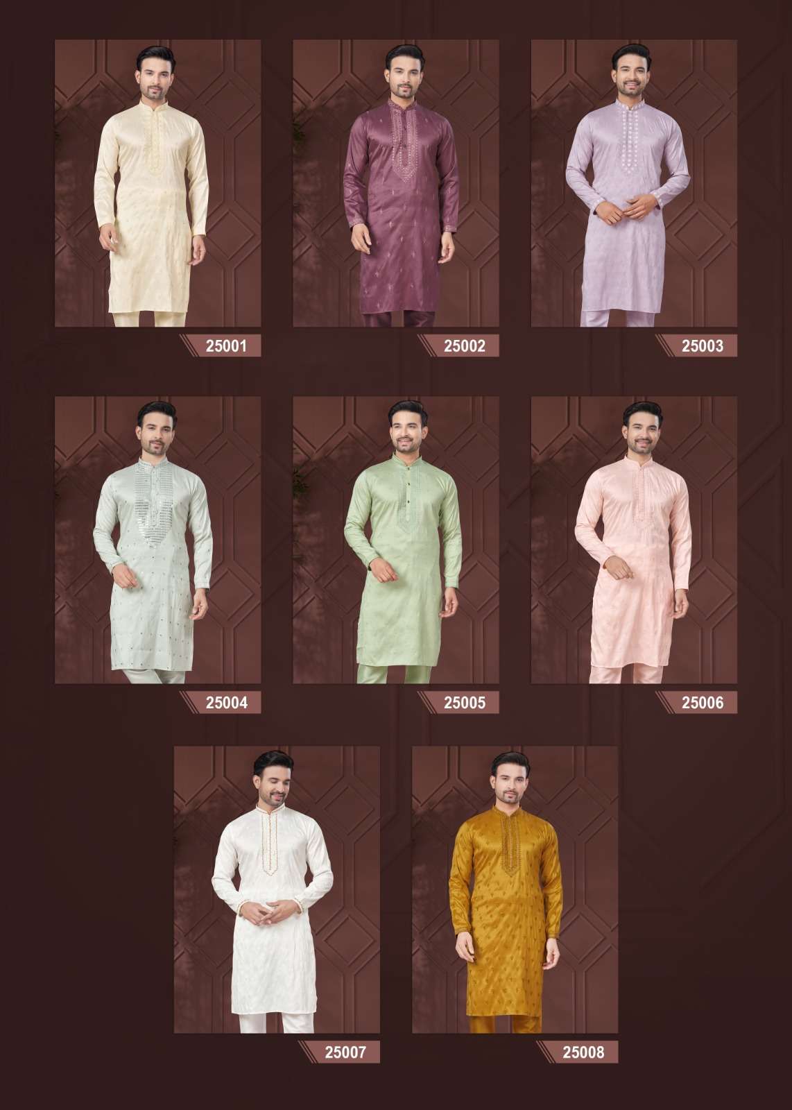 outluk wedding collection vol-25 fancy kurta pajama catalogue wholesale price surat gujarat