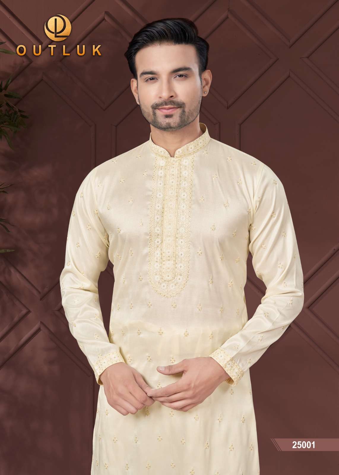 outluk wedding collection vol-25 fancy kurta pajama catalogue wholesale price surat gujarat