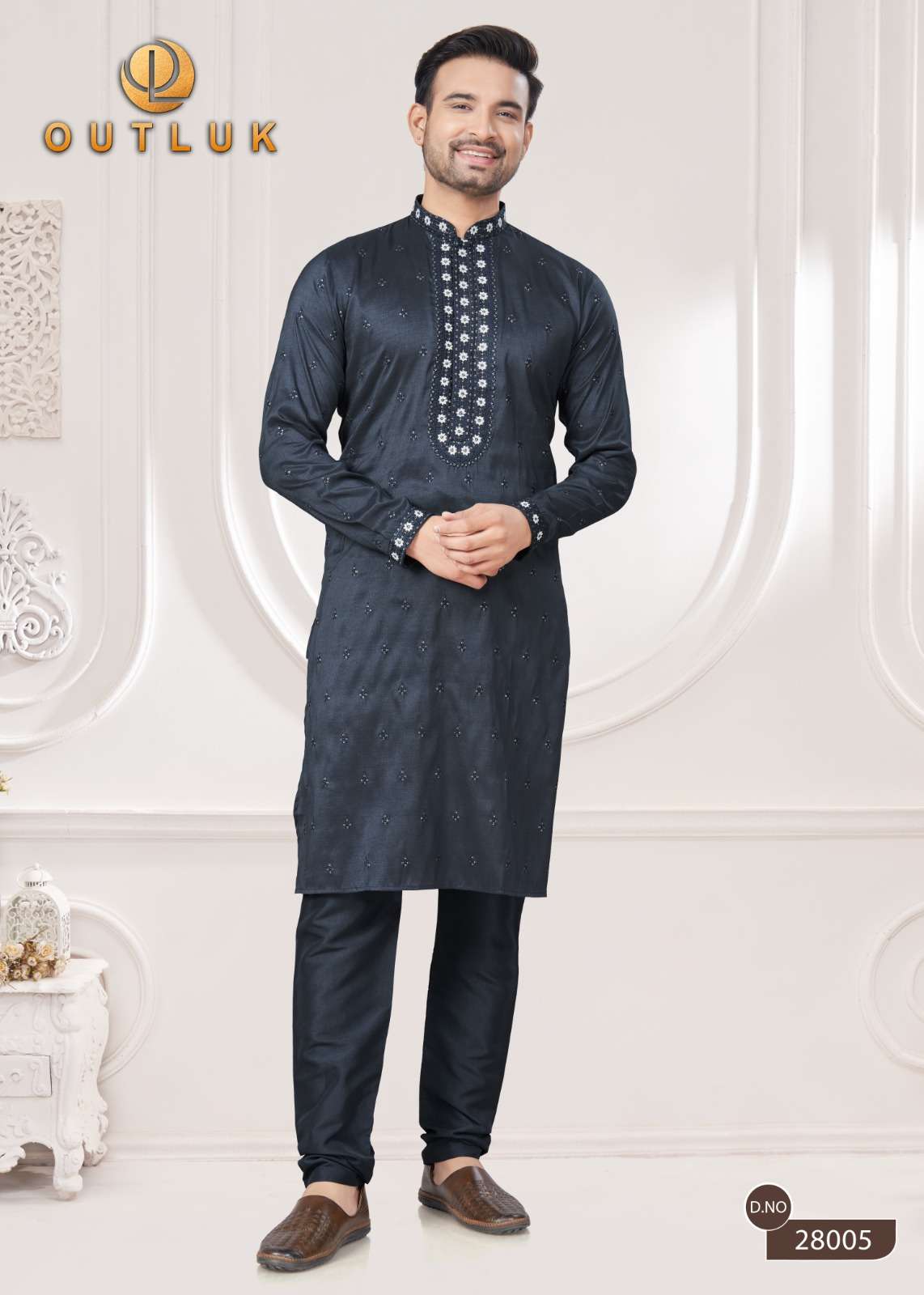 outluk wedding collection vol-28 fancy kurta pajama catalogue wholesale price surat gujarat