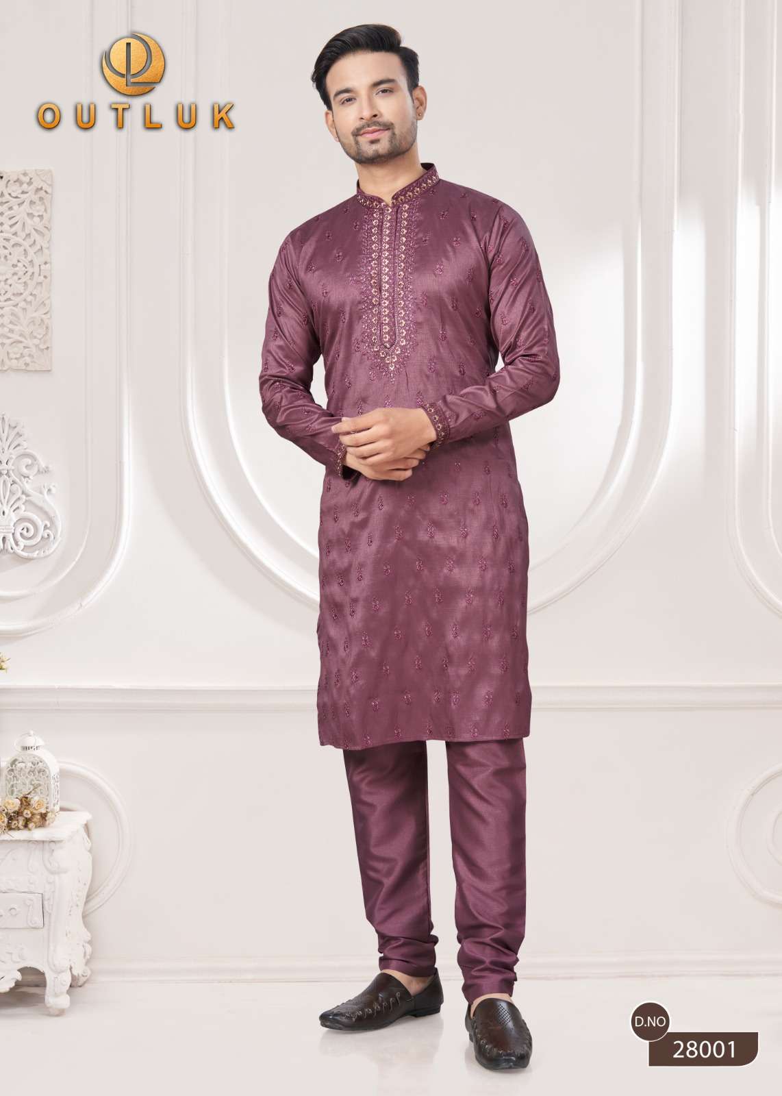 outluk wedding collection vol-28 fancy kurta pajama catalogue wholesale price surat gujarat