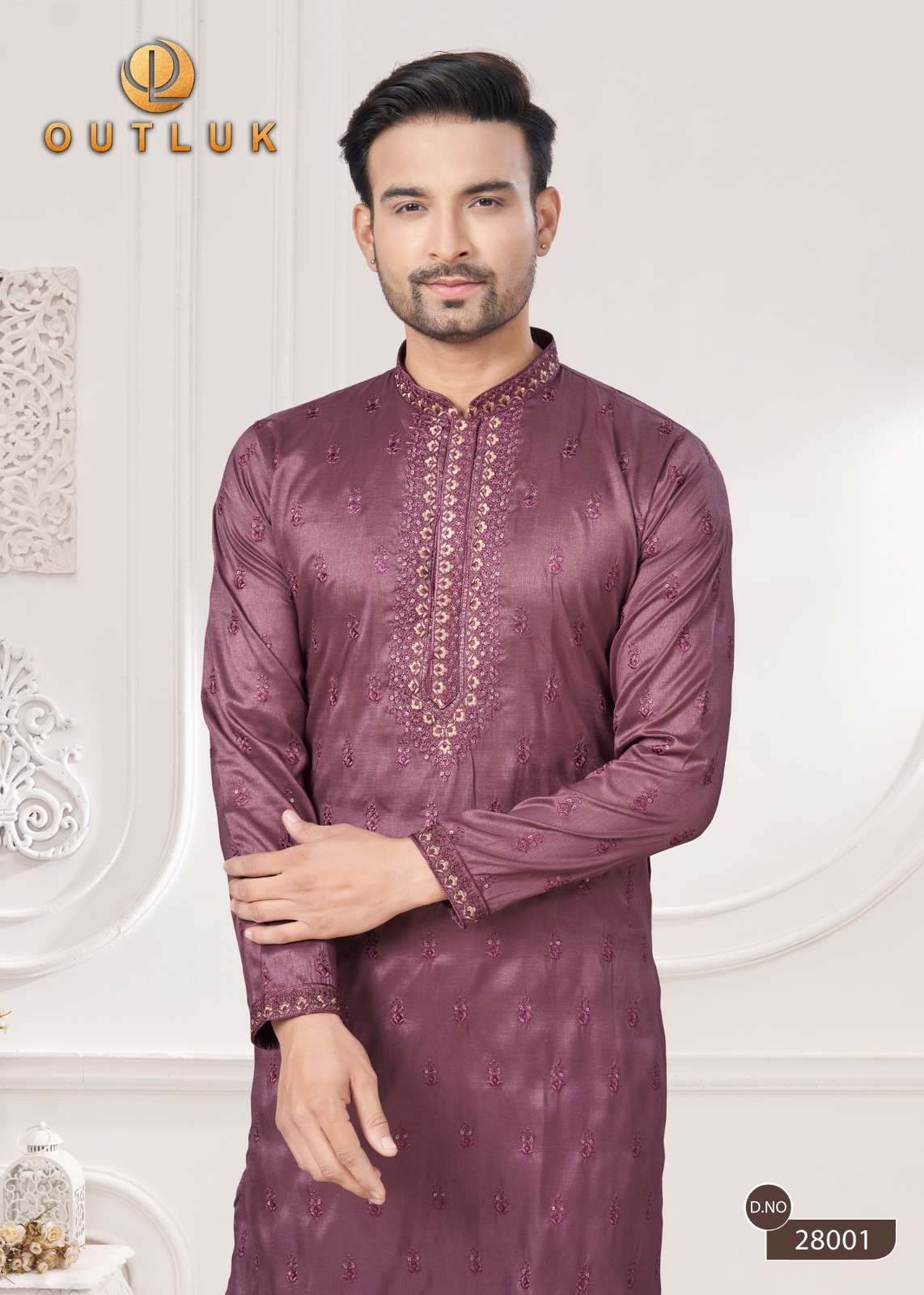outluk wedding collection vol-28 fancy kurta pajama catalogue wholesale price surat gujarat