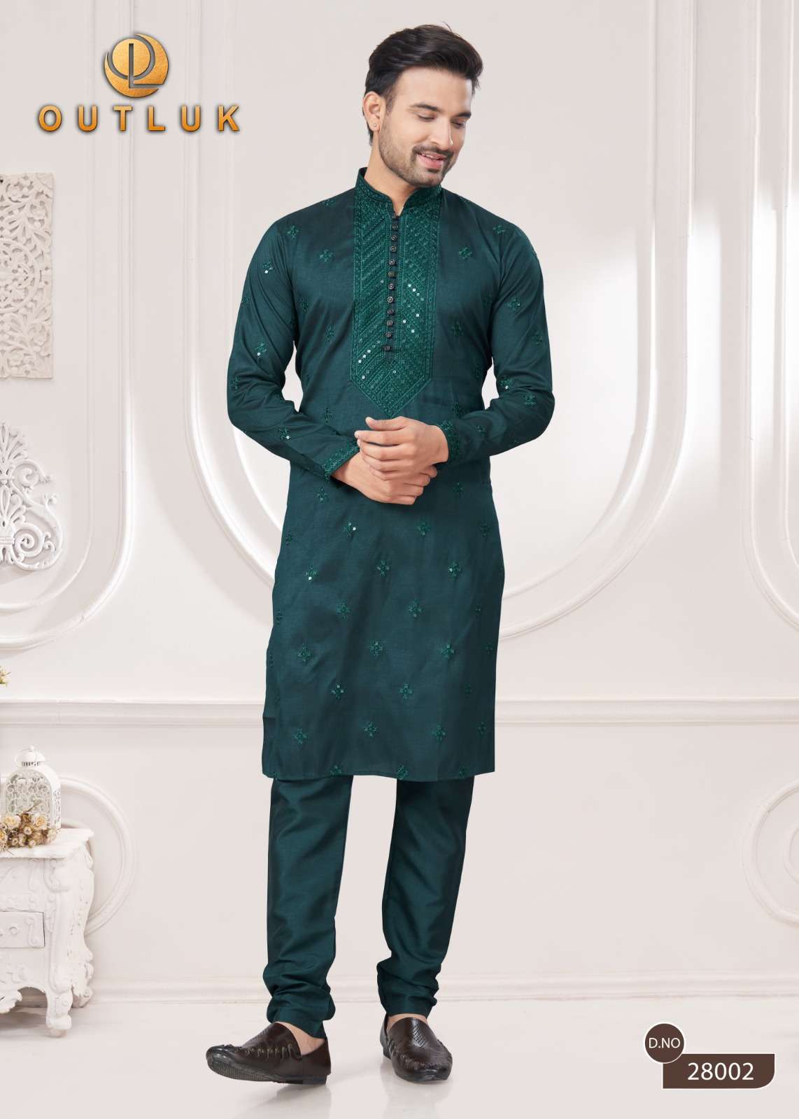outluk wedding collection vol-28 fancy kurta pajama catalogue wholesale price surat gujarat