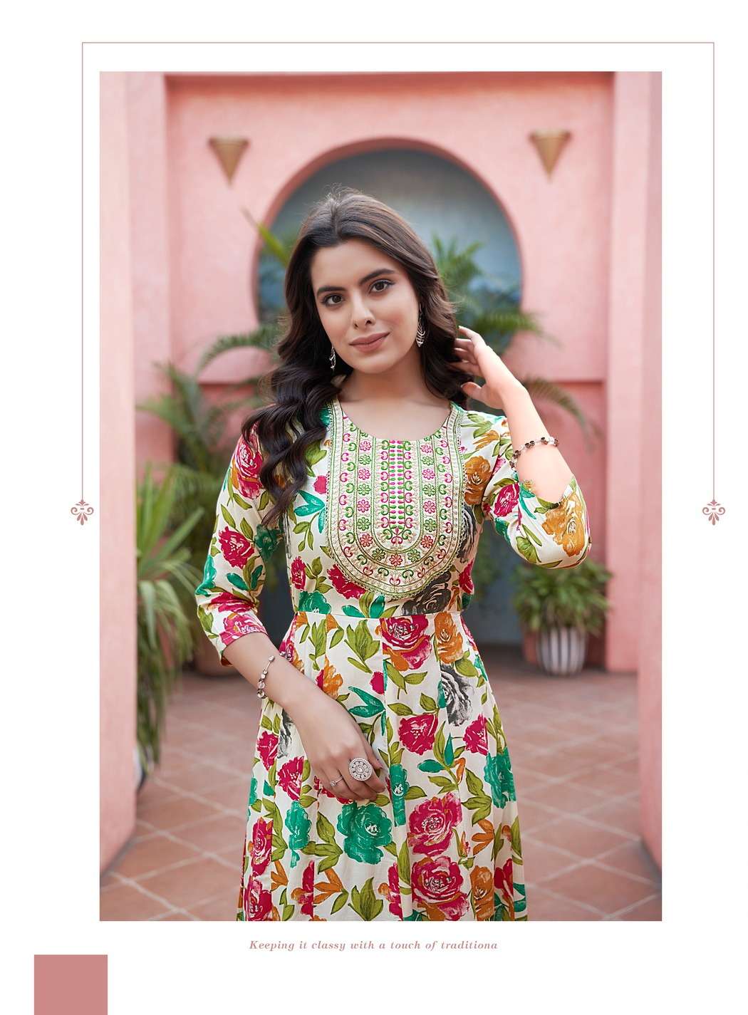 passion tree srivalli vol-1 1001-1008 series kurti with pant and dupatta latest catalogue surat india