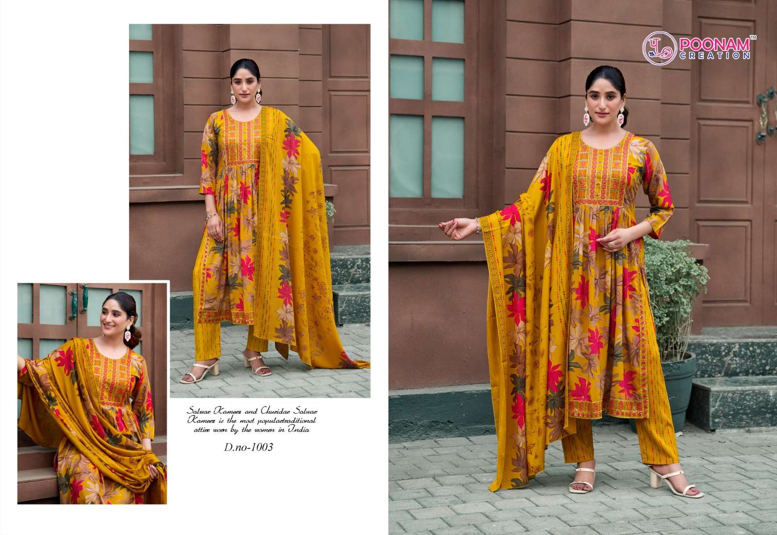 poonam shagun1001-1008 series festival special designer kurtis catalogue wholesale collection surat gujarat 