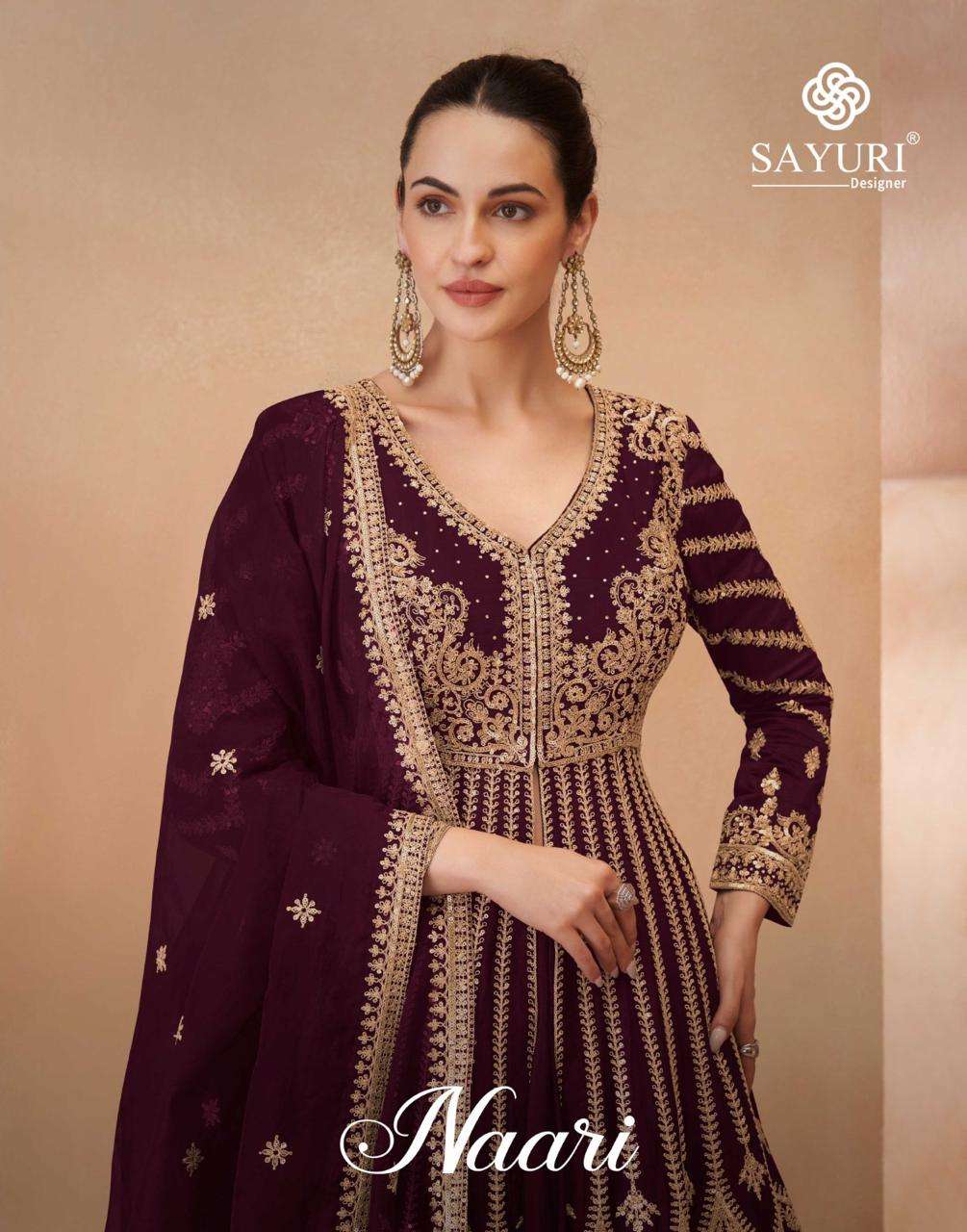 sayuri designer naari 5752 series exclusive designer party wear dress catalogue surat gujarat