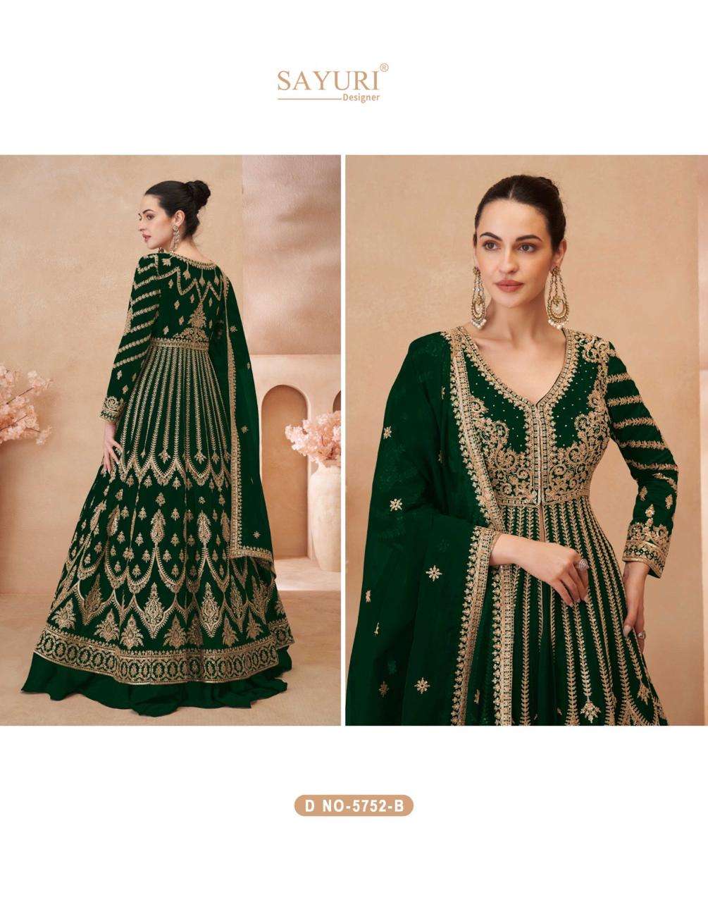 sayuri designer naari 5752 series exclusive designer party wear dress catalogue surat gujarat