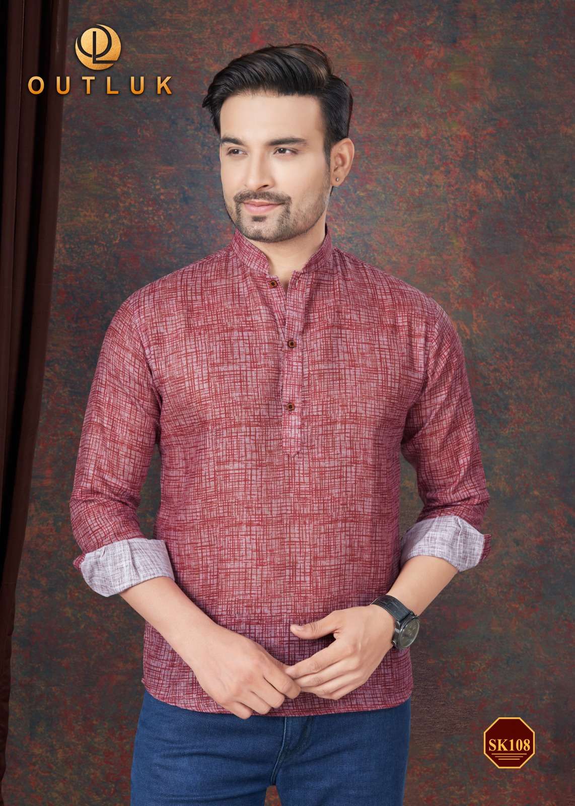 short kurta by outlook collections vol-2 101-108 series catalogue wholesale price surat gujarat