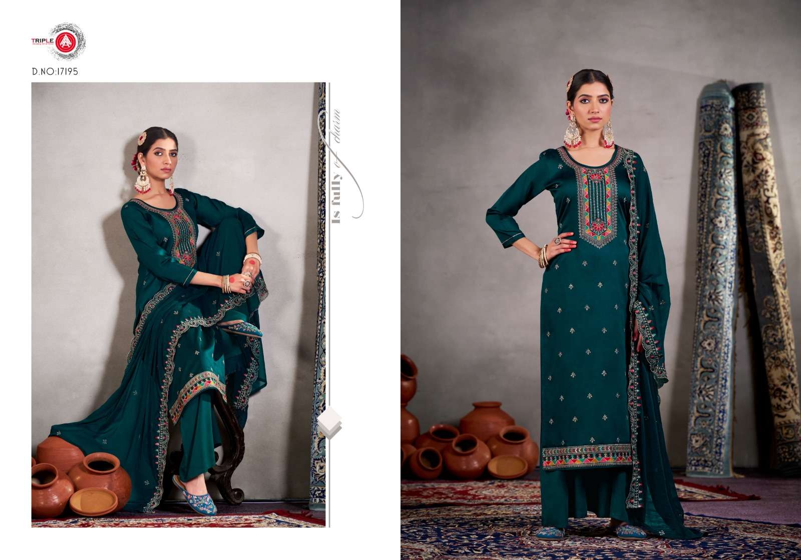 triple aaa yatri 17191-17196 series indian designer salwar kameez catalogue wholesale price surat gujrat 