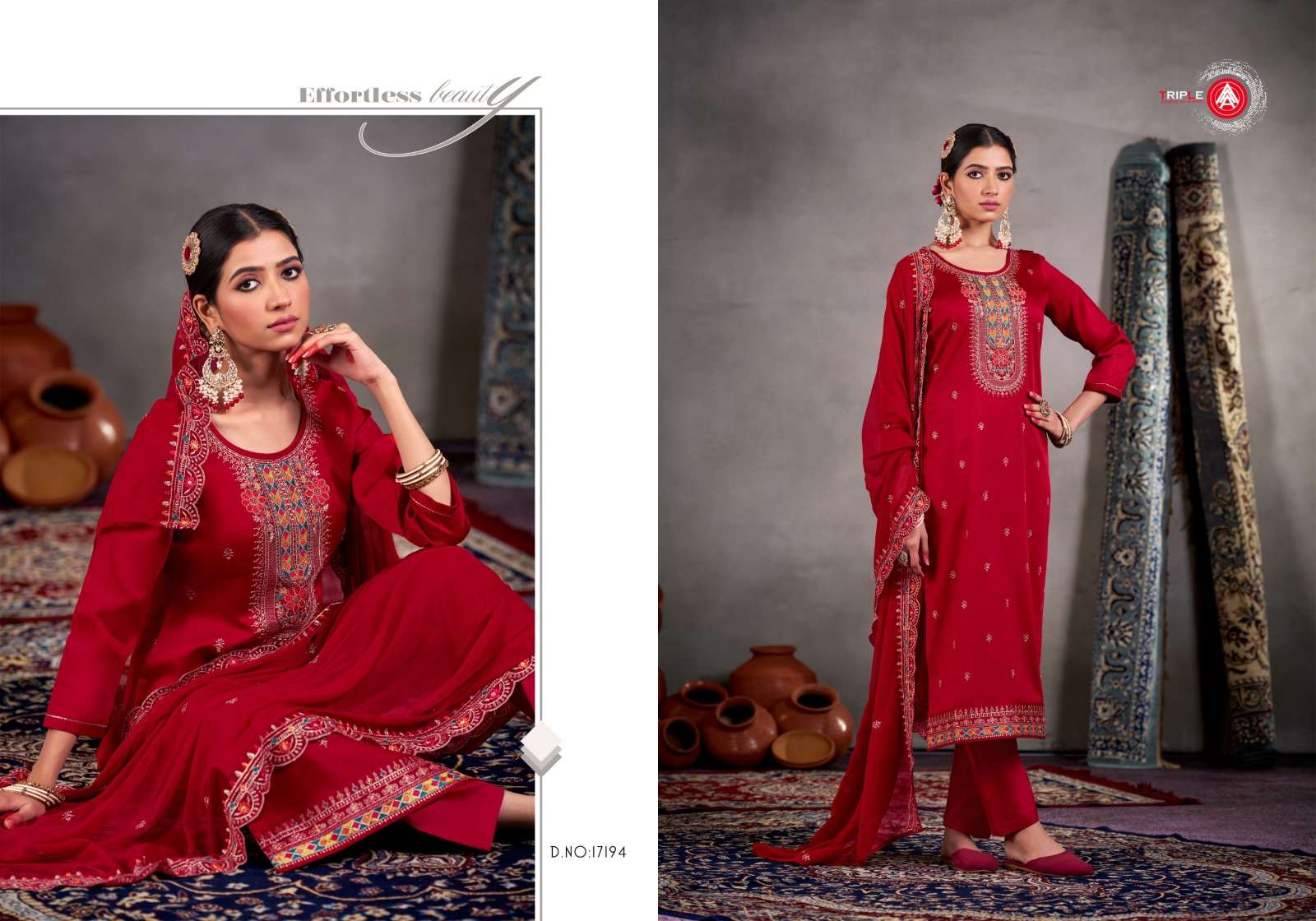 triple aaa yatri 17191-17196 series indian designer salwar kameez catalogue wholesale price surat gujrat 